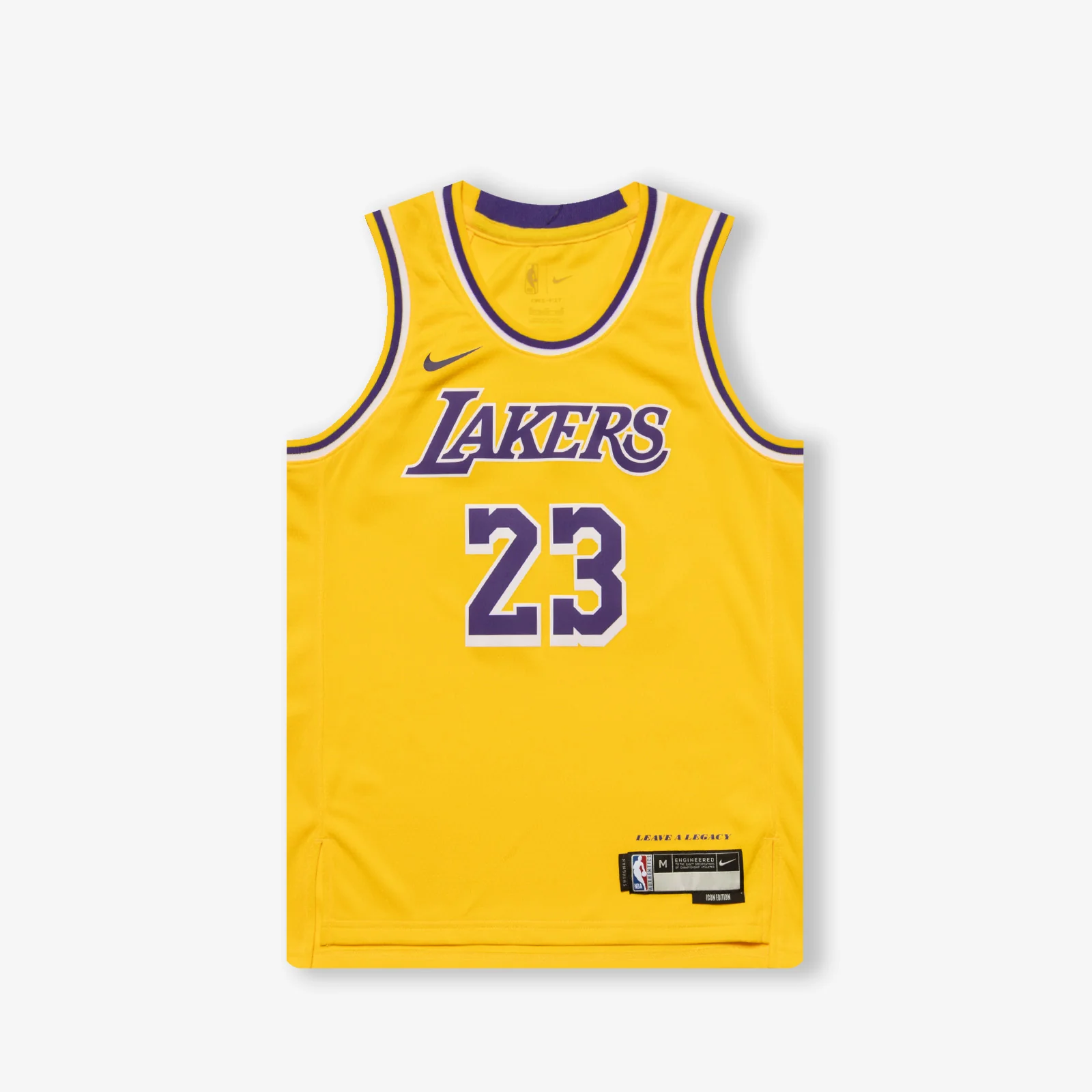 LeBron James Los Angeles Lakers Icon Edition Youth Swingman Jersey - Yellow