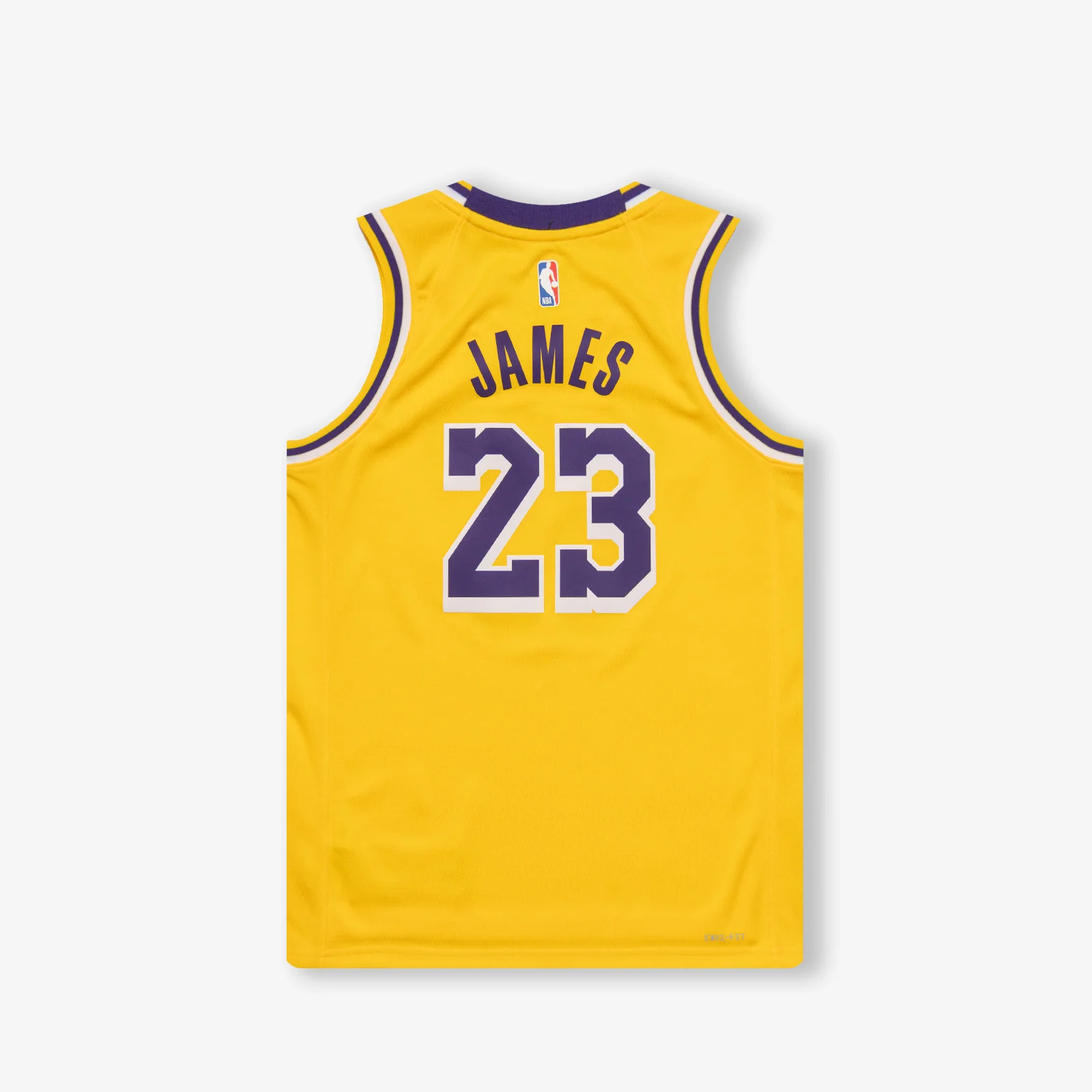 LeBron James Los Angeles Lakers Icon Edition Youth Swingman Jersey - Yellow - Image 2