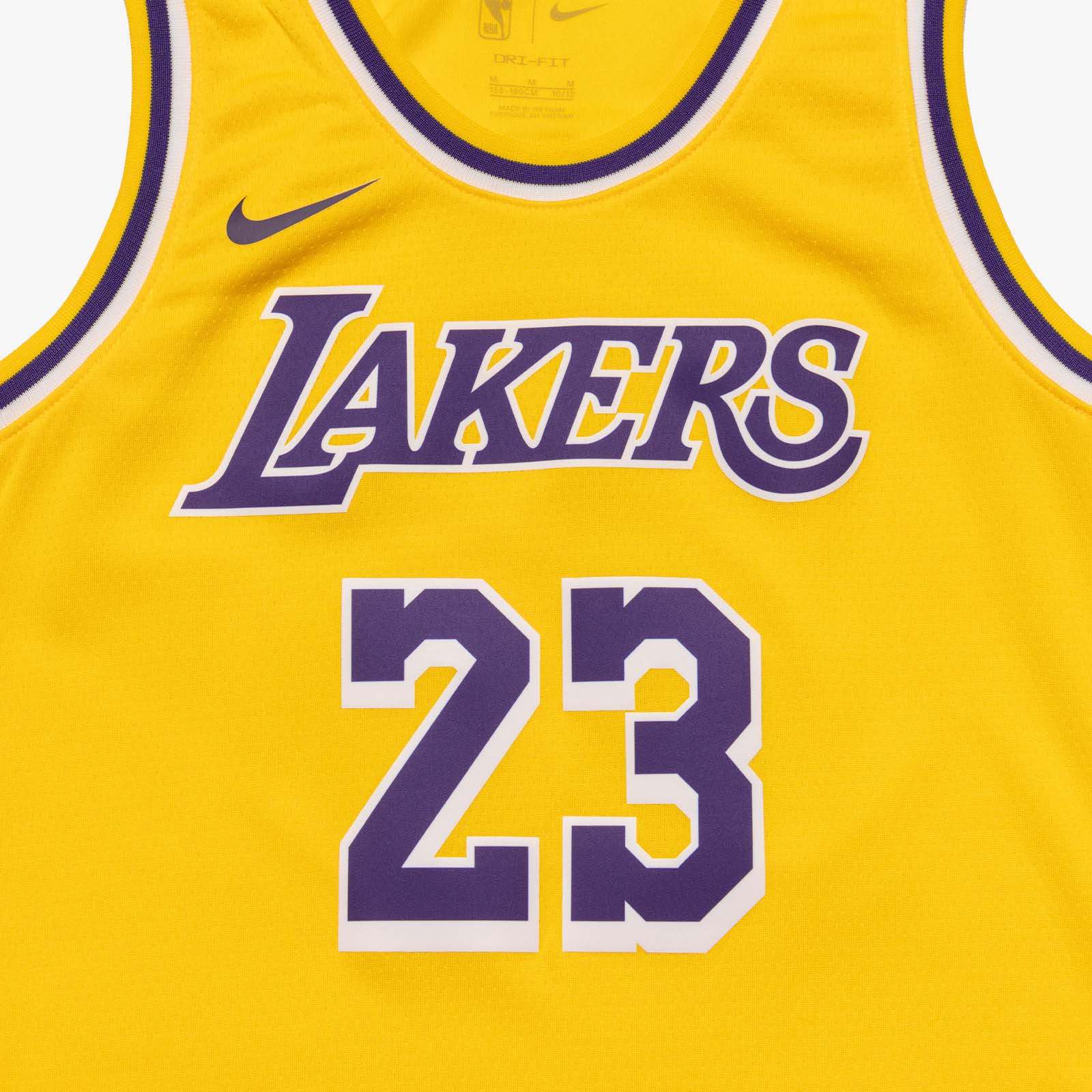 LeBron James Los Angeles Lakers Icon Edition Youth Swingman Jersey - Yellow - Image 3