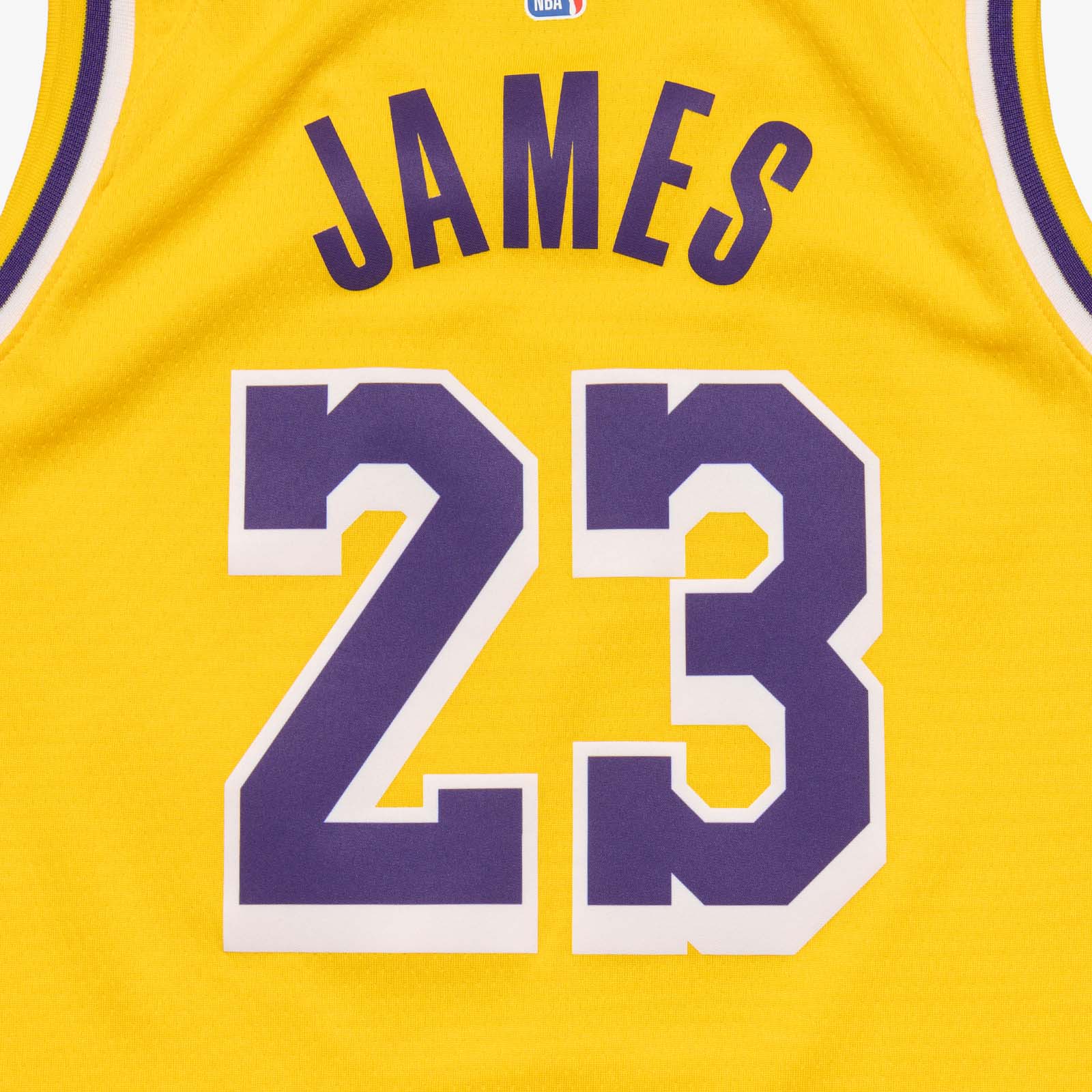 LeBron James Los Angeles Lakers Icon Edition Youth Swingman Jersey - Yellow - Image 5