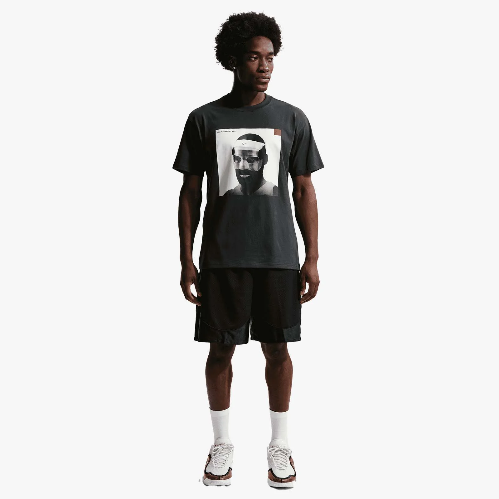 LeBron 'Masked Menace' T-Shirt - Off-Noir - Image 3