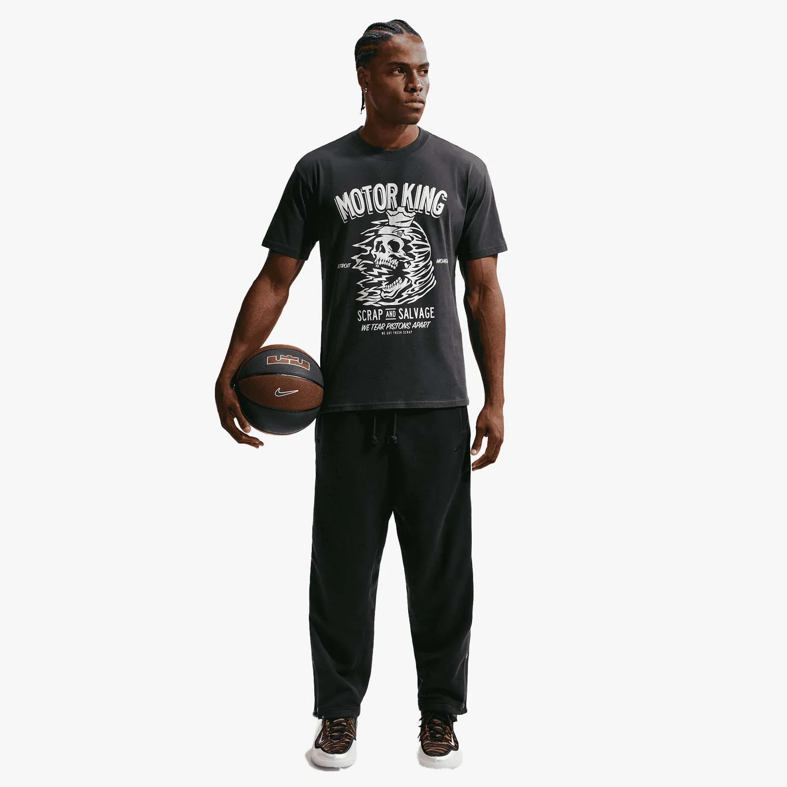 LeBron 'Motor King'  T-Shirt - Black - Image 3