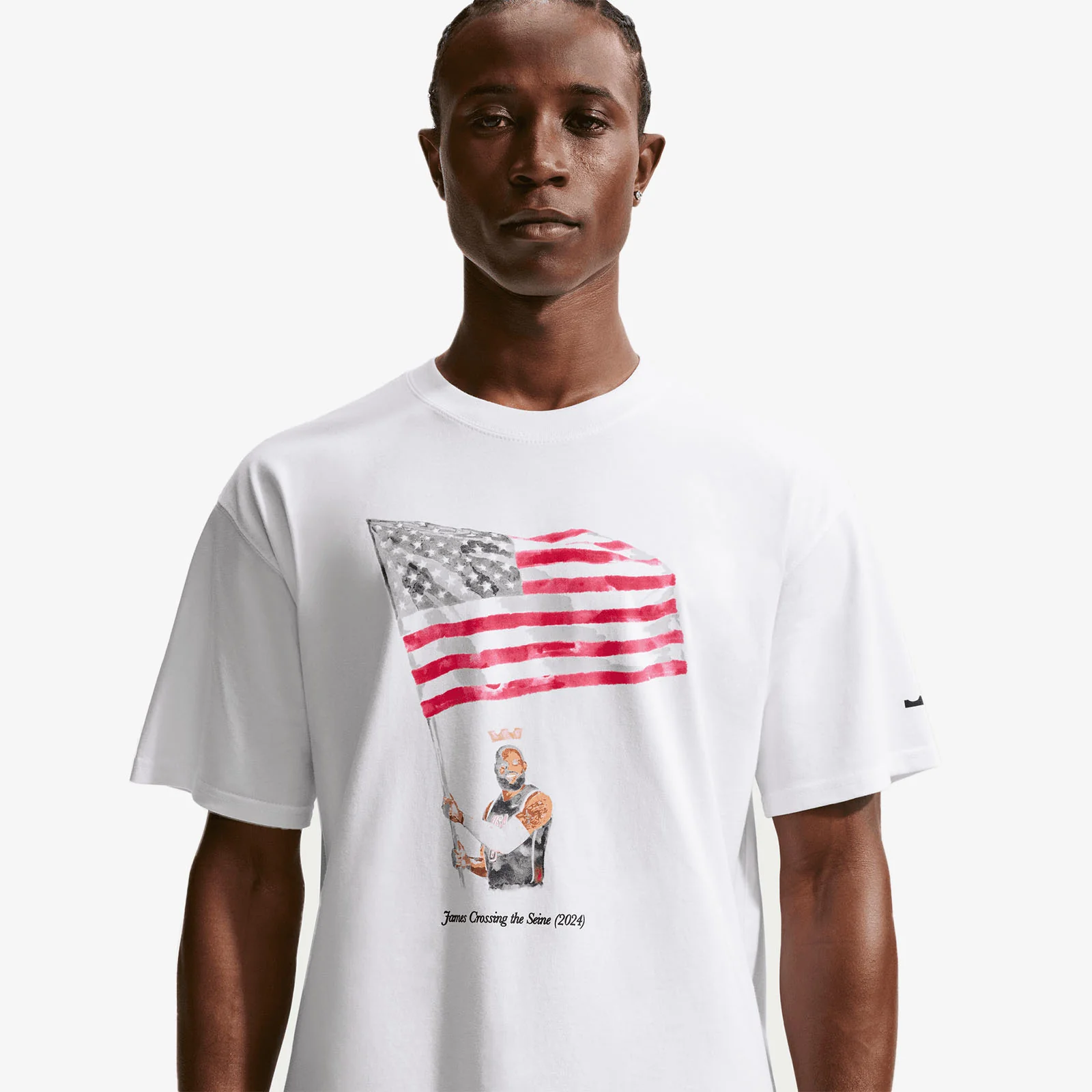 LeBron 'Old Glory' T-Shirt - White