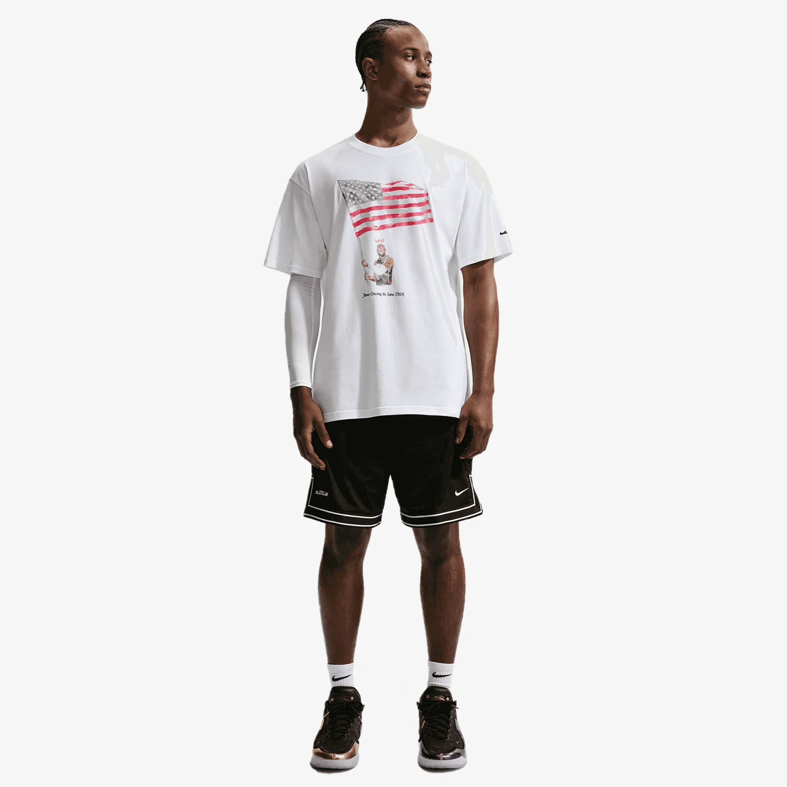 LeBron 'Old Glory' T-Shirt - White - Image 3