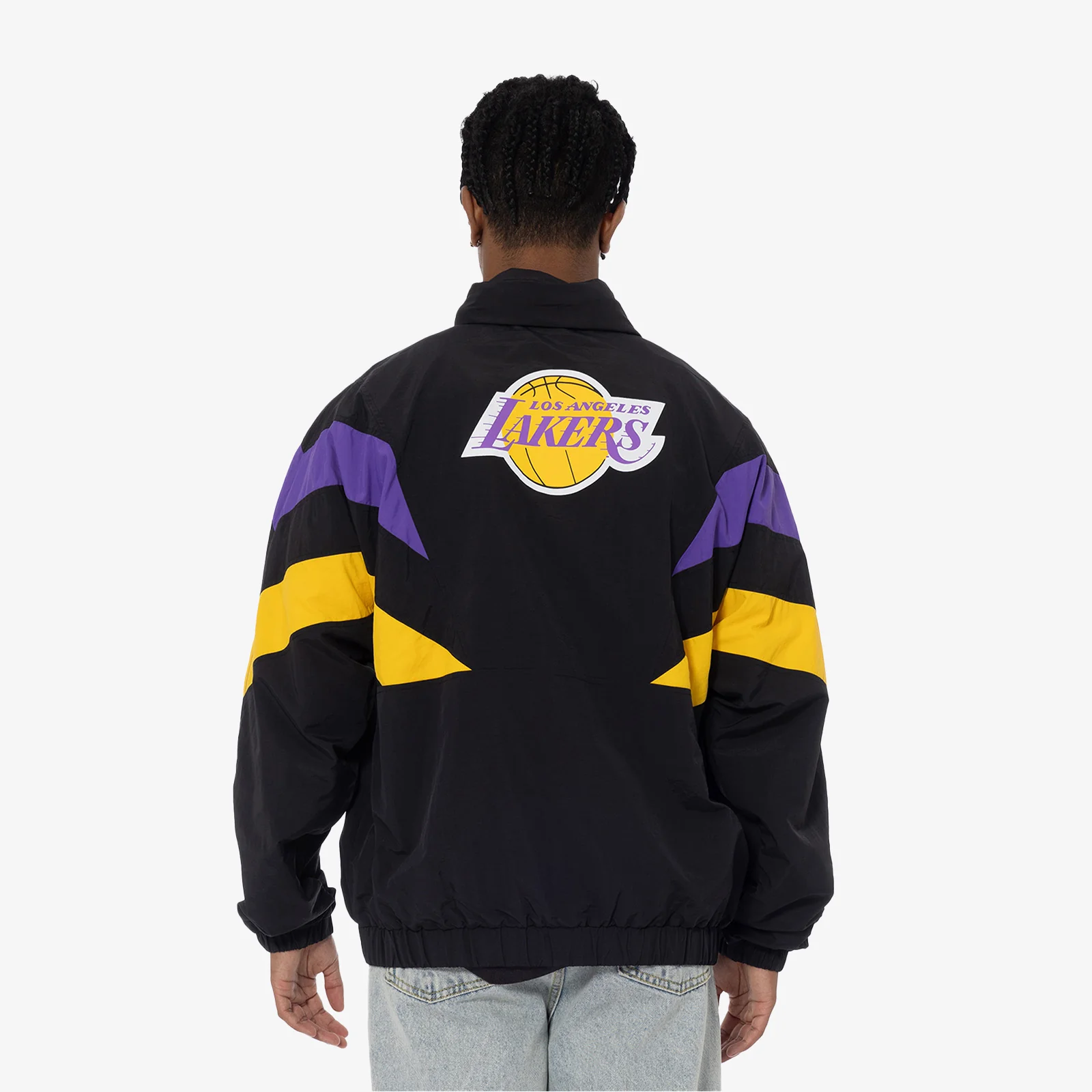 Los Angeles Lakers Spray Jacket - Black/Purple/Yellow - Image 4