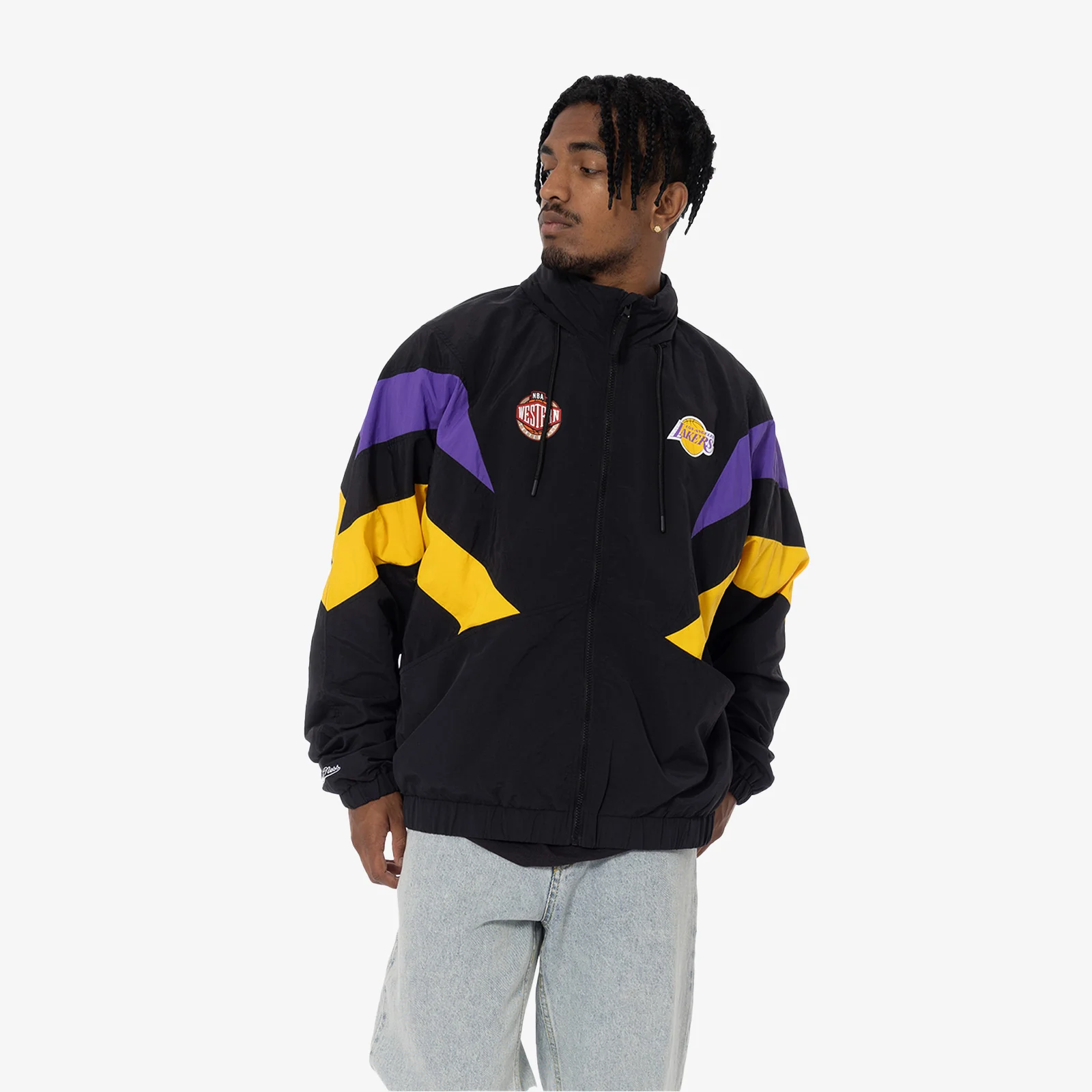 Los Angeles Lakers Spray Jacket - Black/Purple/Yellow - Image 5