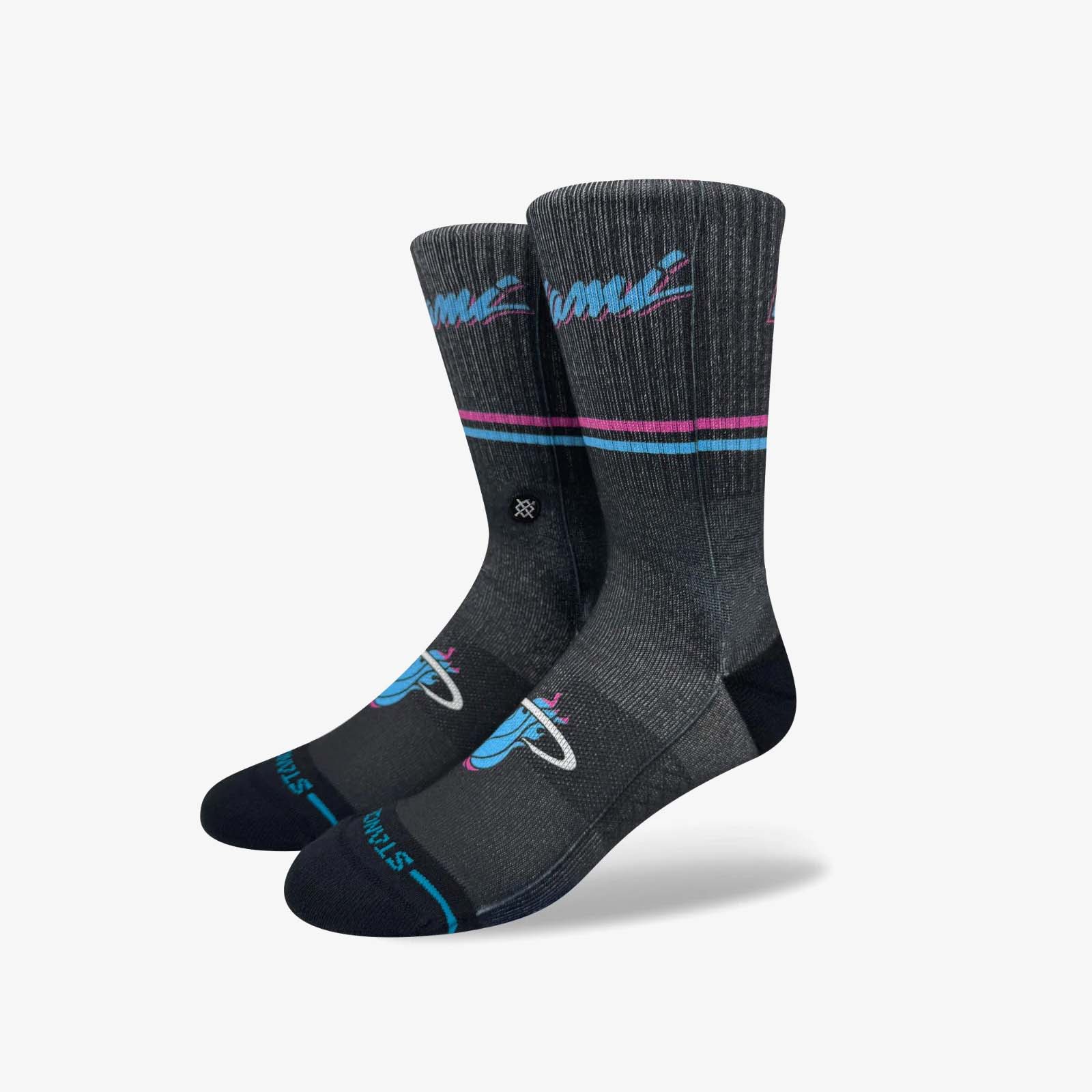 Miami Heat City Edition NBA Crew Socks - Black