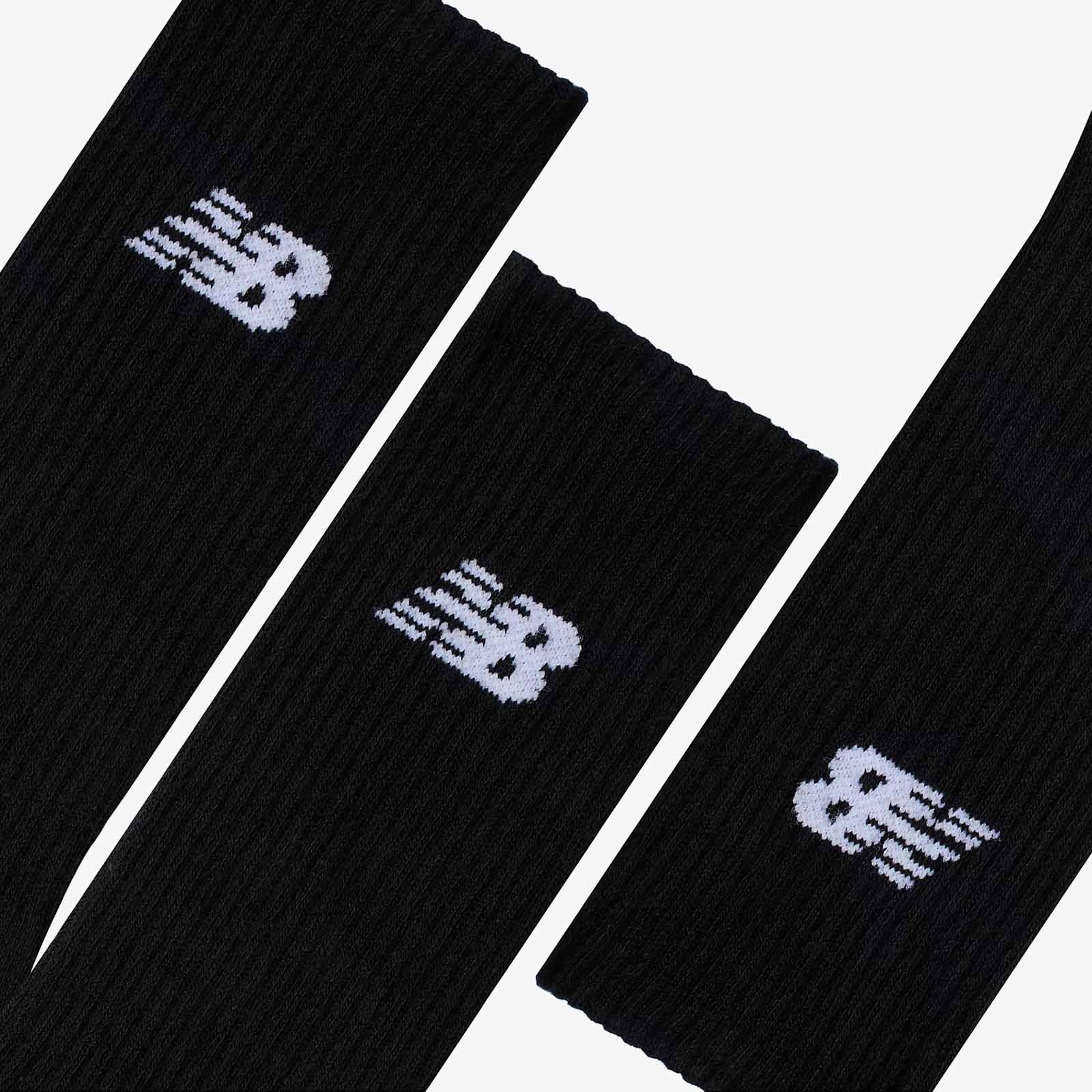 NB Everyday Crew Socks (3 Pairs) - Black - Image 3