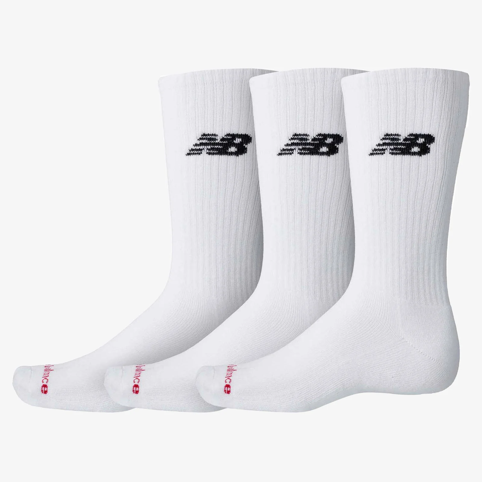 NB Everyday Crew Socks (3 Pairs) - White