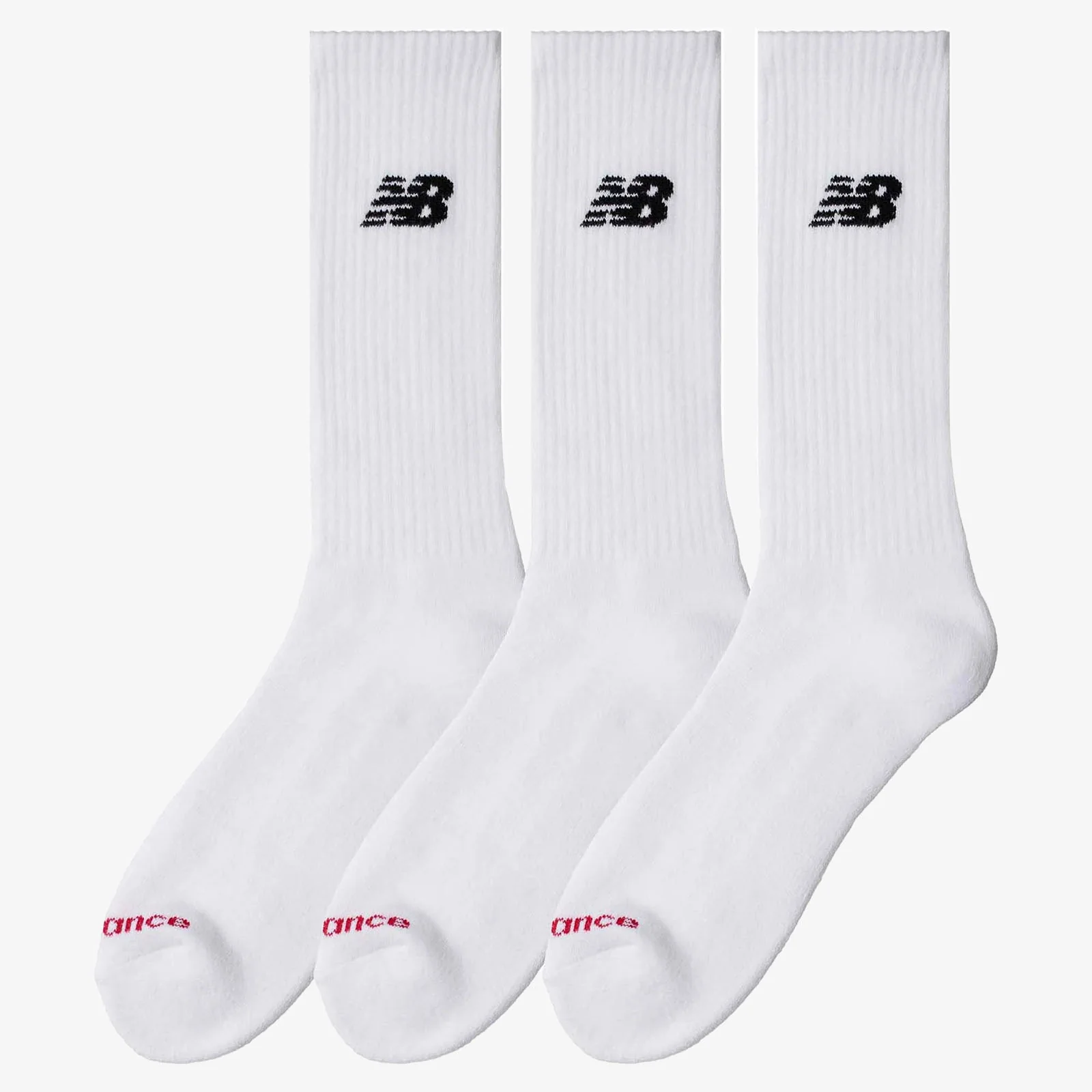 NB Everyday Crew Socks (3 Pairs) - White - Image 2