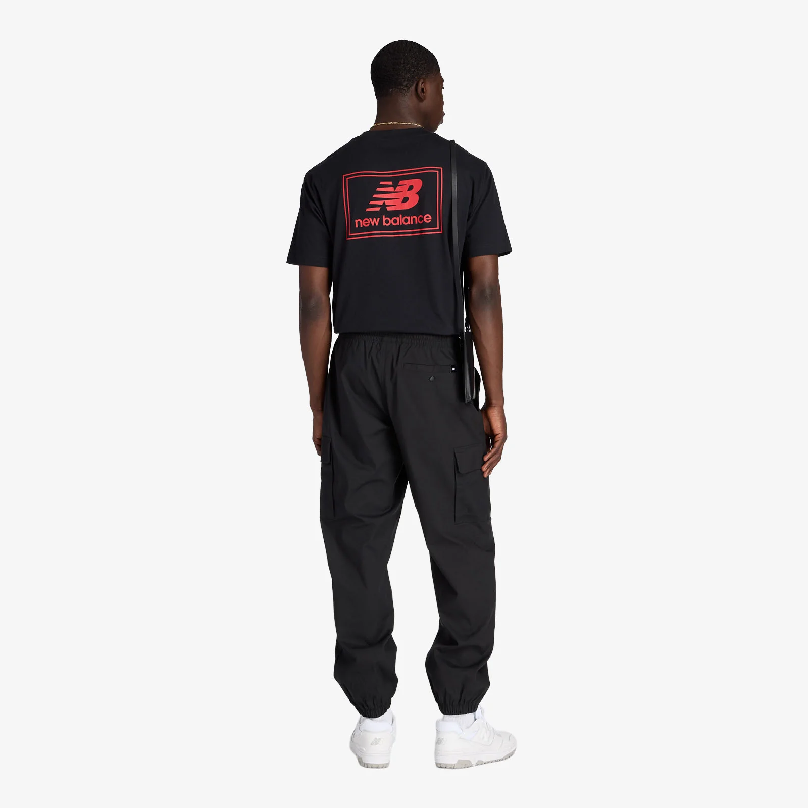 NB Woven Label T-Shirt - Black - Image 6