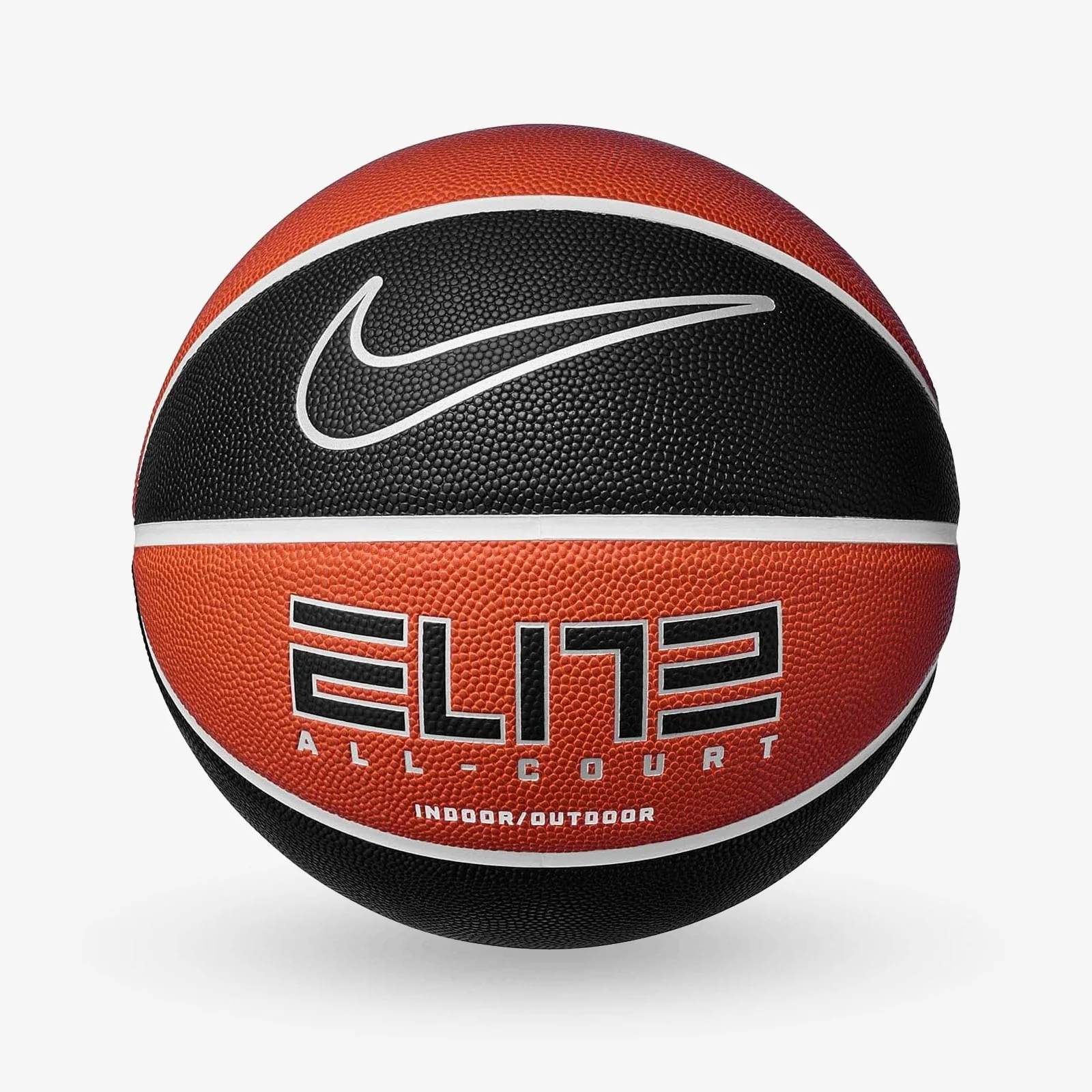 Elite All Court Basketball - Amber/Black/Metallic Silver - Size 7 - Image 2