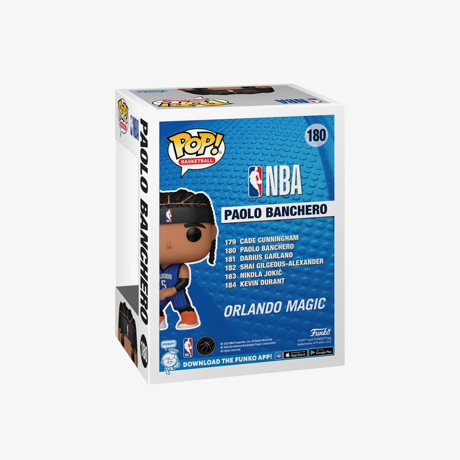 Paolo Banchero Orlando Magic NBA Pop! Vinyl - Blue - Image 3