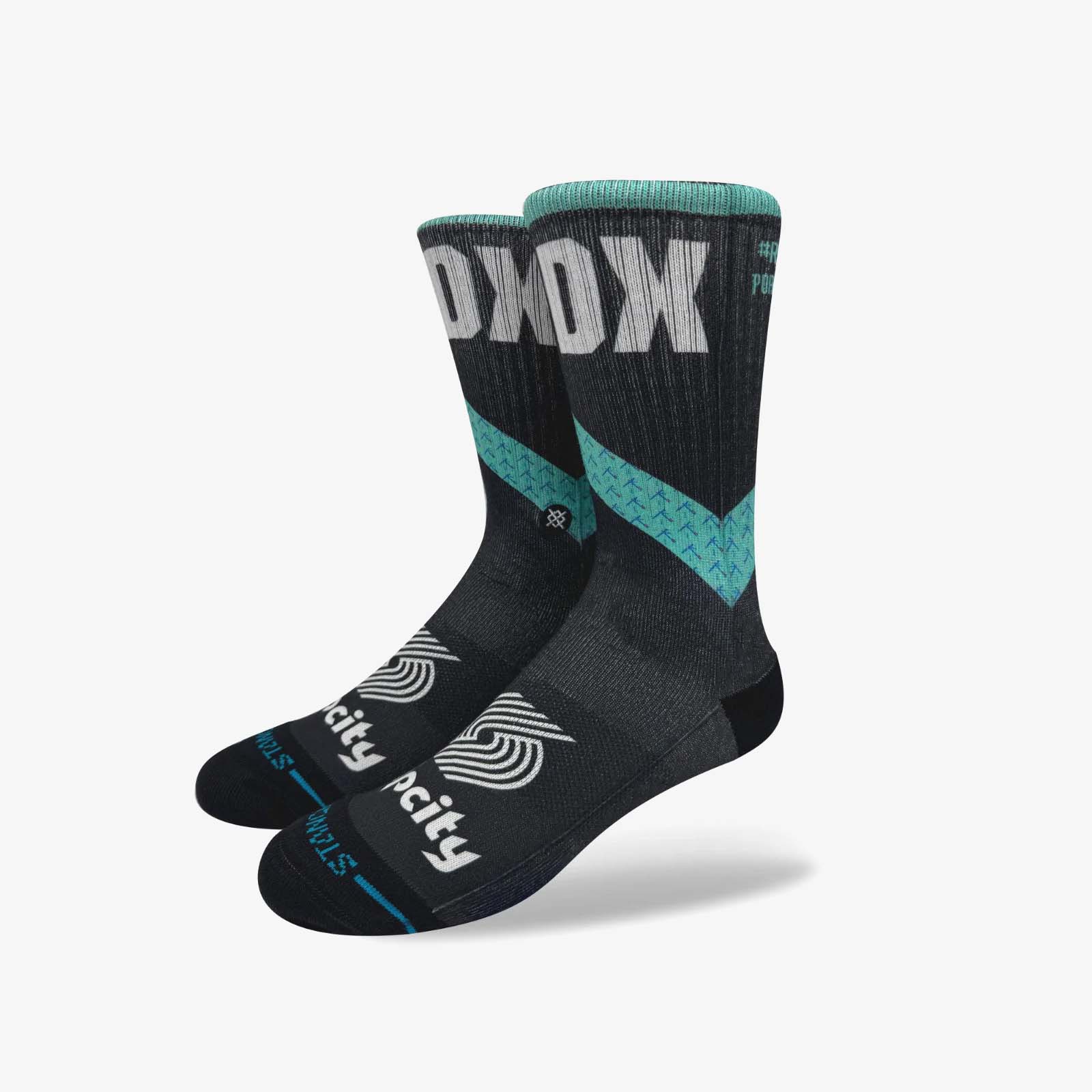 Portland Trailblazers City Edition NBA Crew Socks - Black