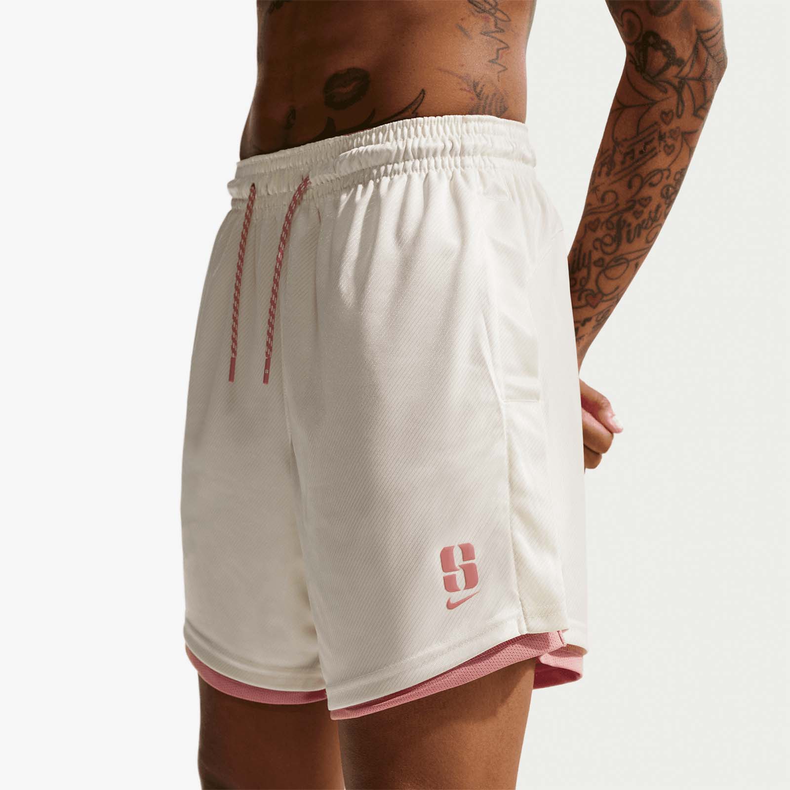 Sabrina Dri-FIT Reversible Shorts - Red Stardust - Image 3