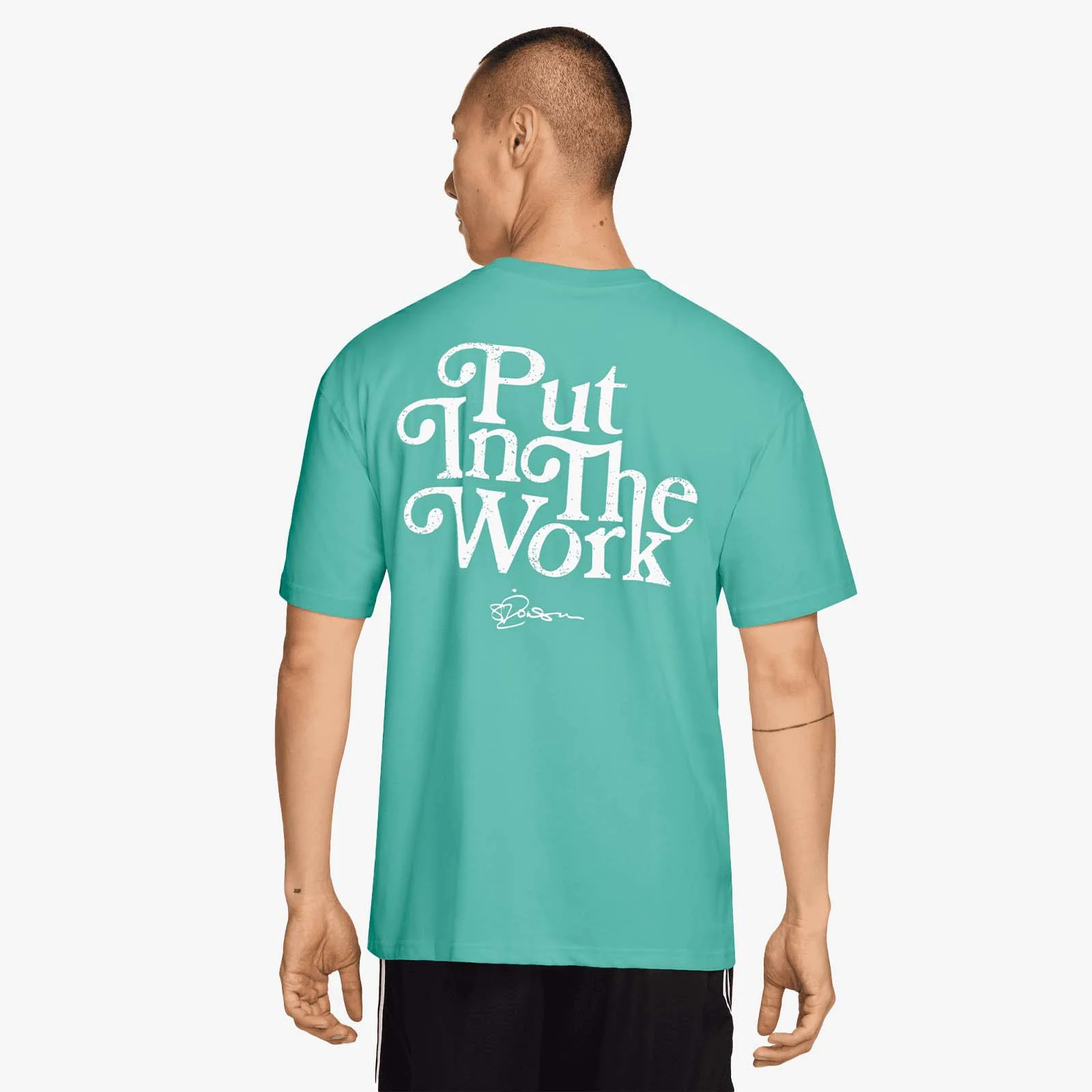 Sabrina "Put In Work" Basketball Tee - Mint - Image 2