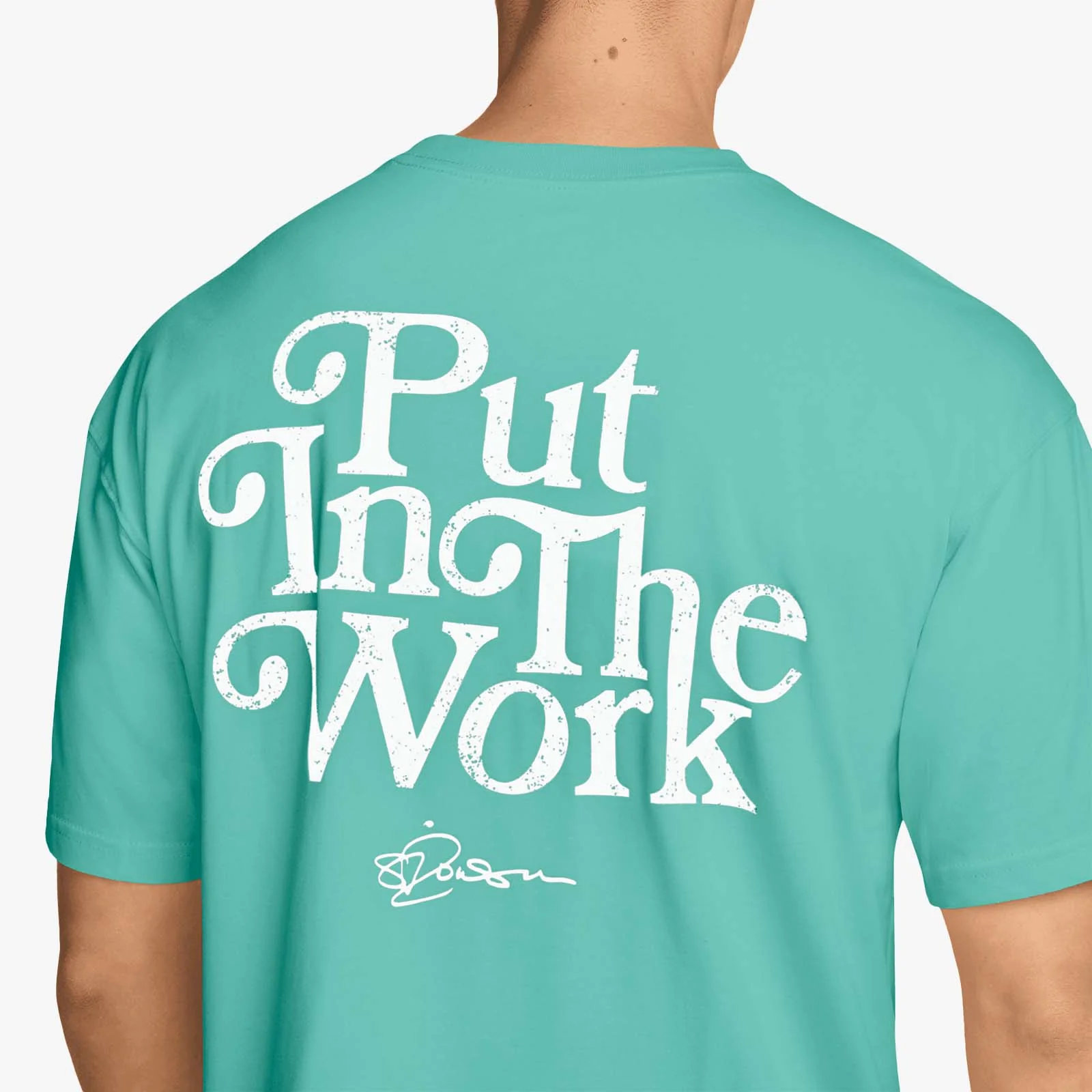 Sabrina "Put In Work" Basketball Tee - Mint - Image 3
