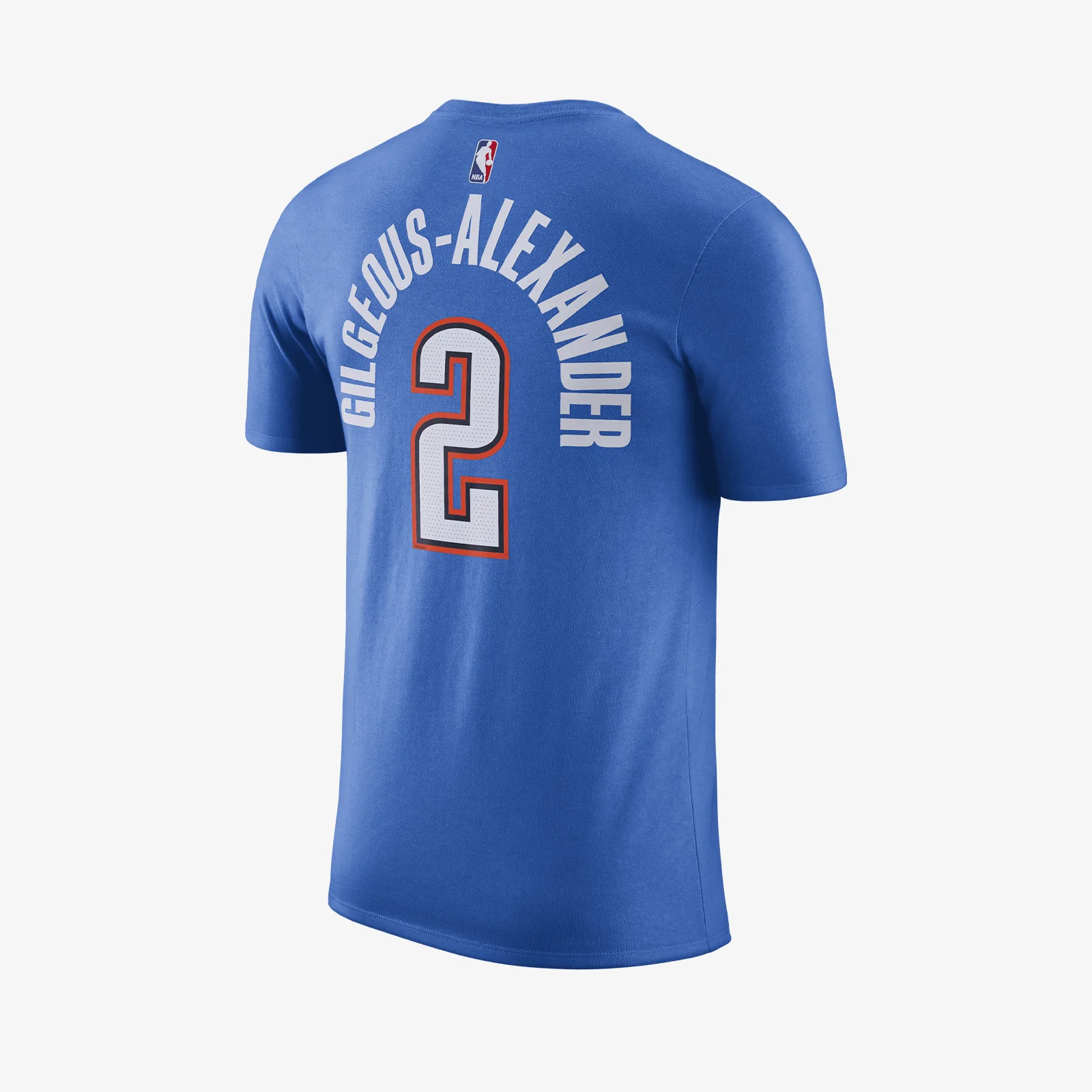 Shai Gilgeous-Alexander Oklahoma City Thunder Name & Number NBA T-Shirt - Signal Blue - Image 2