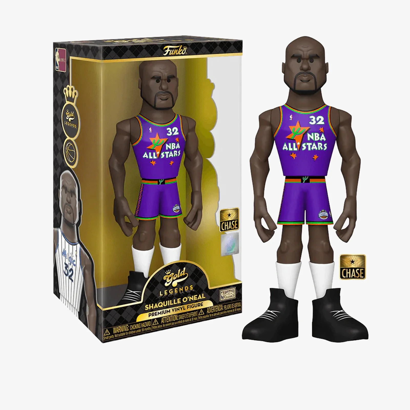 Shaquille O'Neal Orlando Magic NBA Legends 12" Vinyl Gold - Image 5