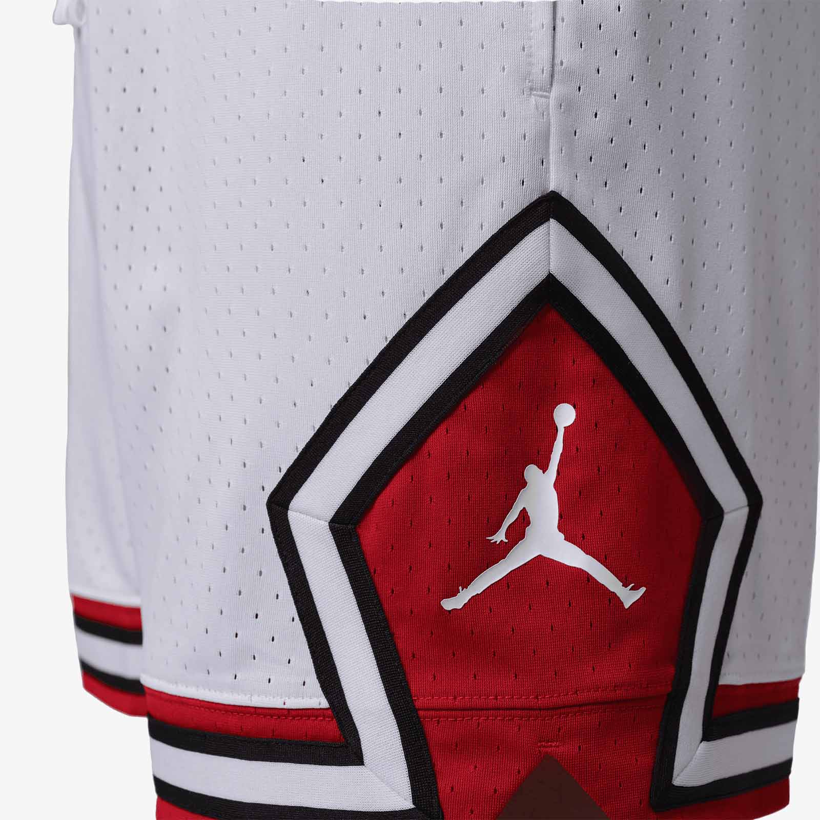 Sport Dri-FIT Mesh Diamond Shorts - White/Gym Red - Image 3