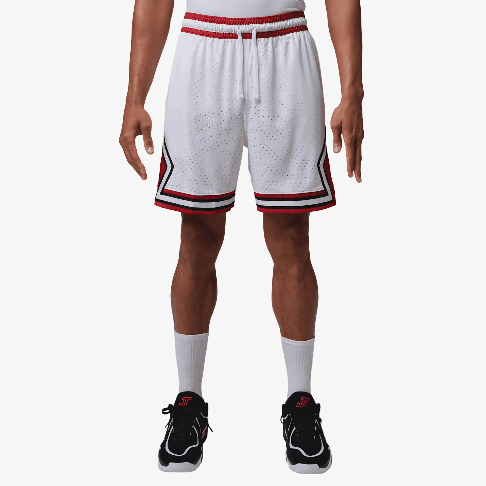 Sport Dri-FIT Mesh Diamond Shorts - White/Gym Red - Image 4