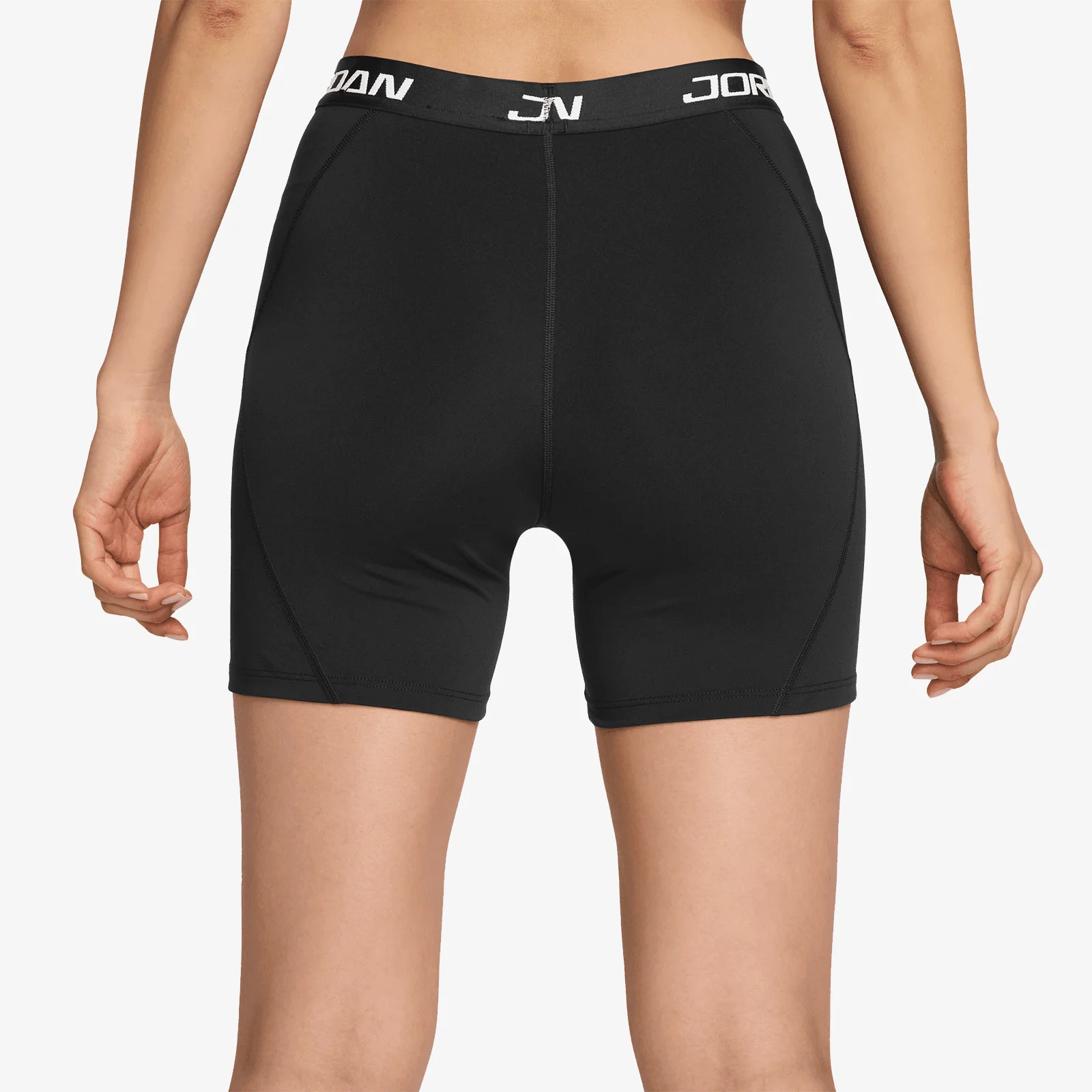Sport Essentials Dri-FIT High-Waisted 5" Women's Shorts - Black/White - Image 3