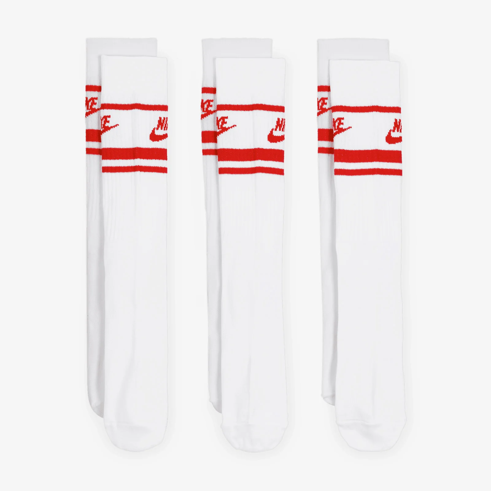 Sportswear Dri-FIT Everyday Essential Crew Socks (3 Pairs) - White/University Red - Image 4