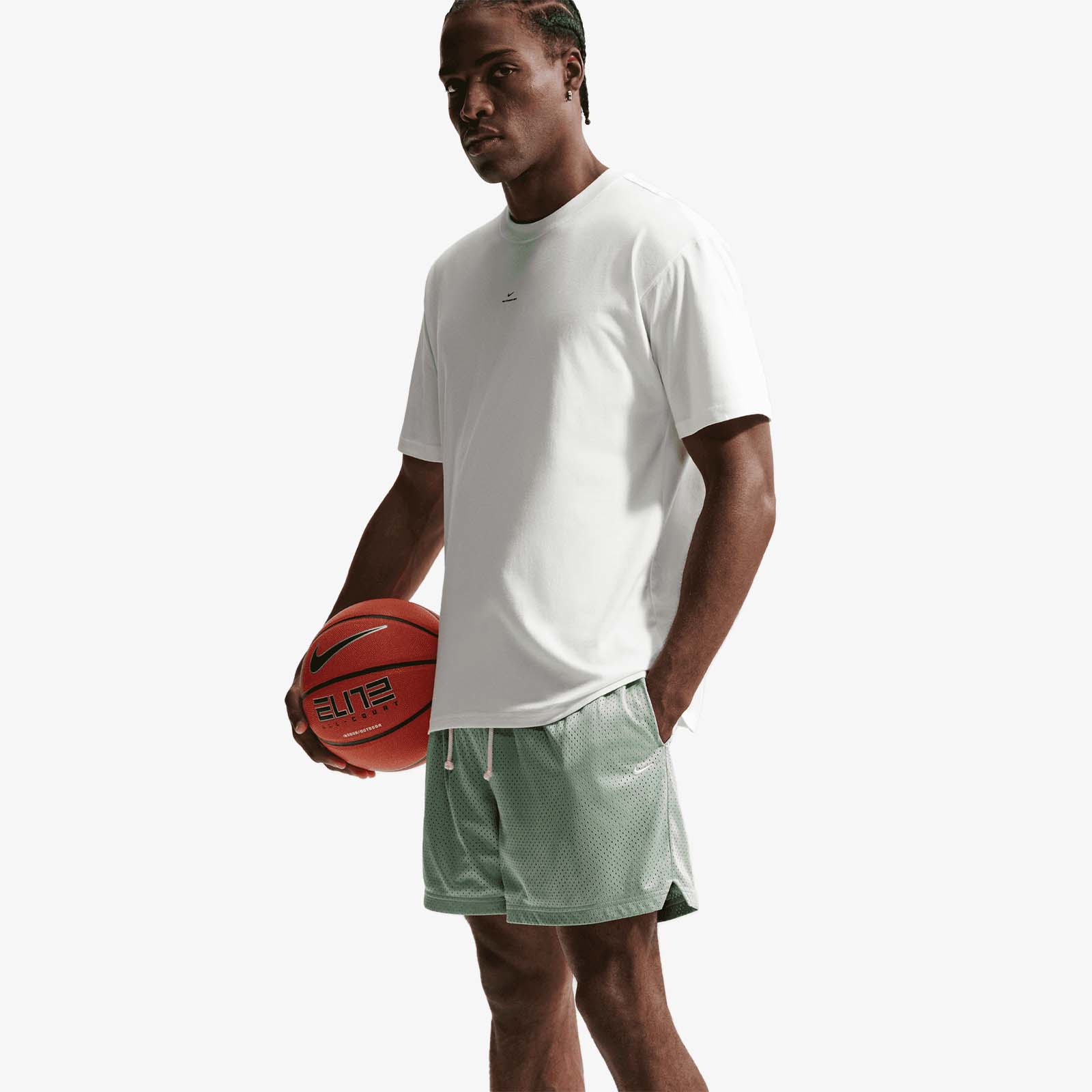 Standard Issue Dri-FIT 5" Mesh Basketball Shorts - Green - Image 5