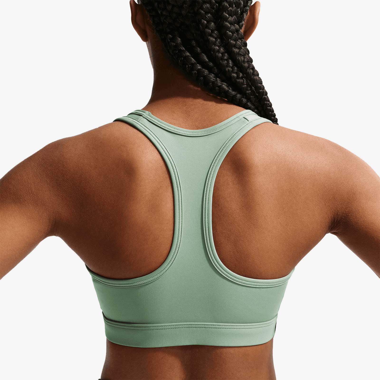 Swoosh Medium-Support Padded Bra - Steam/White - Image 2