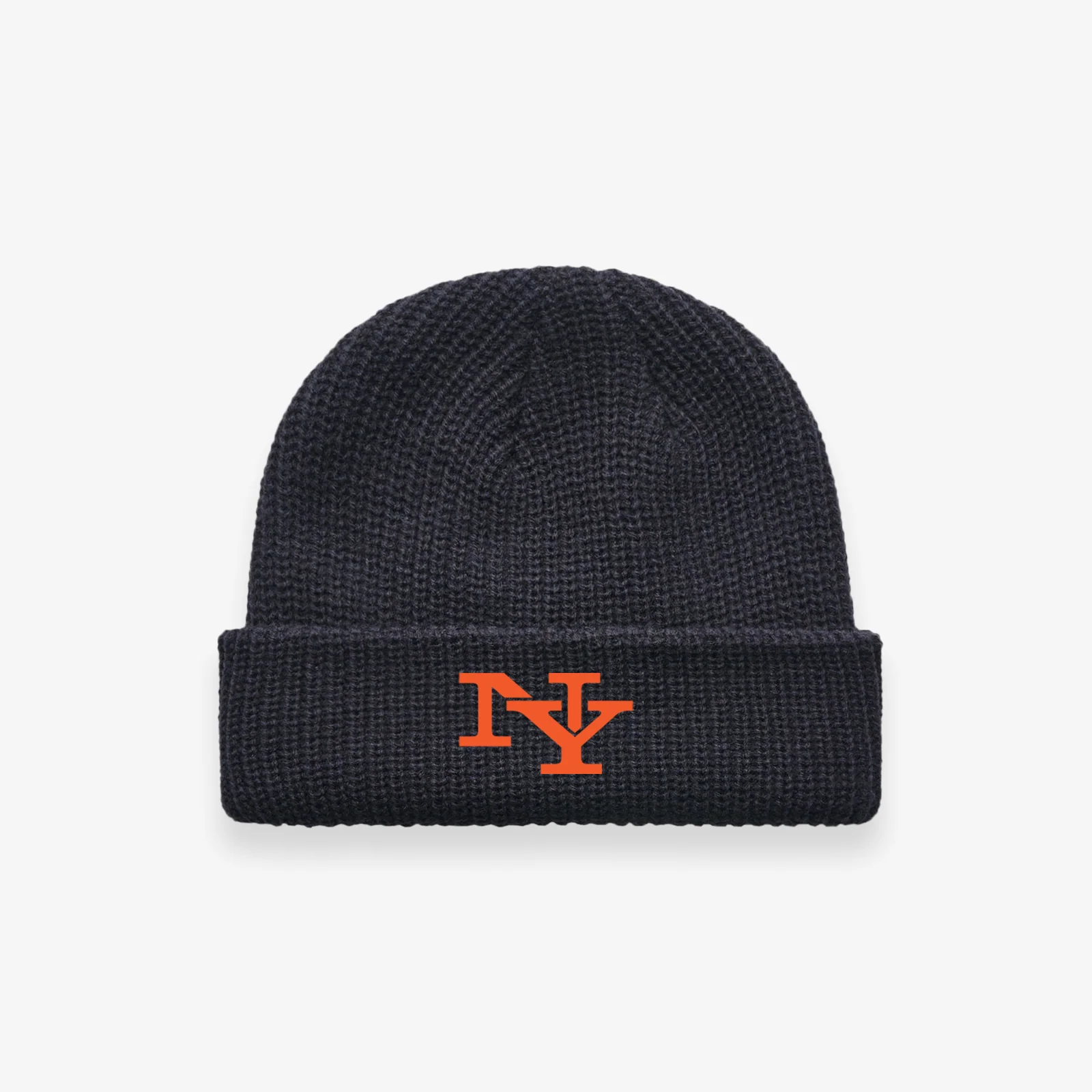 Throwback 'New York or Nowhere' Cable Beanie - Navy