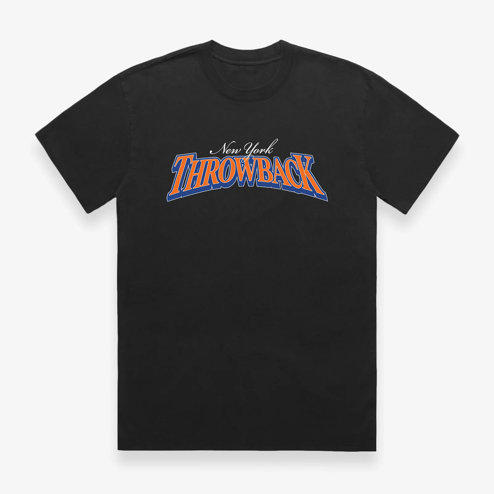 Throwback 'New York or Nowhere' Graphic Tee - Black