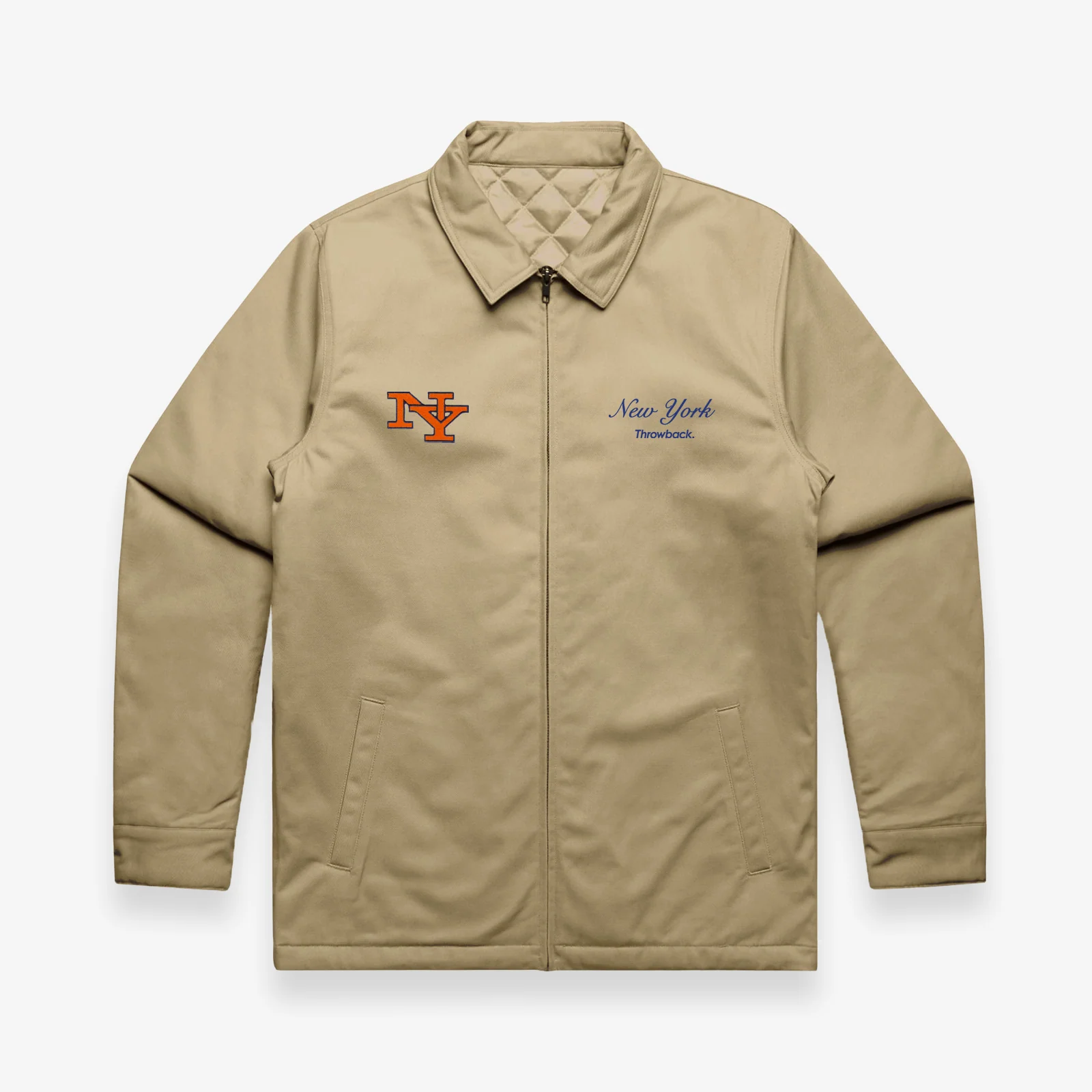 Throwback 'New York or Nowhere' Service Jacket - Khaki