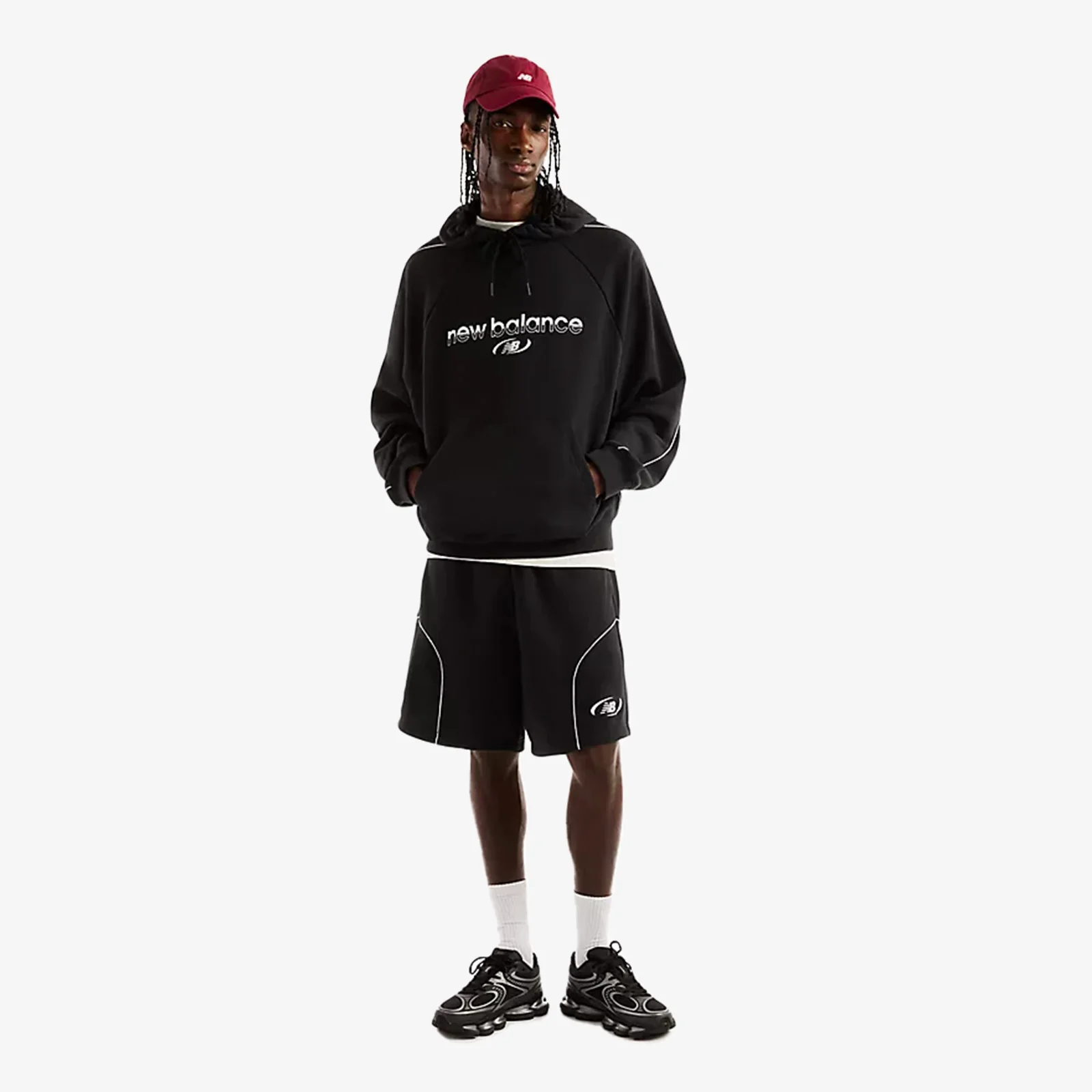 Trackside French Terry 7" Shorts - Black - Image 3