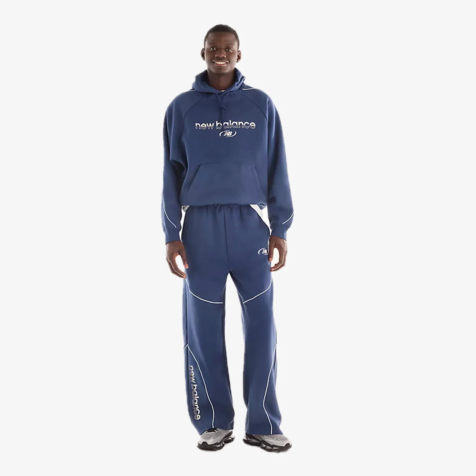 Trackside French Terry Tracksuit Pant - Navy - Image 5