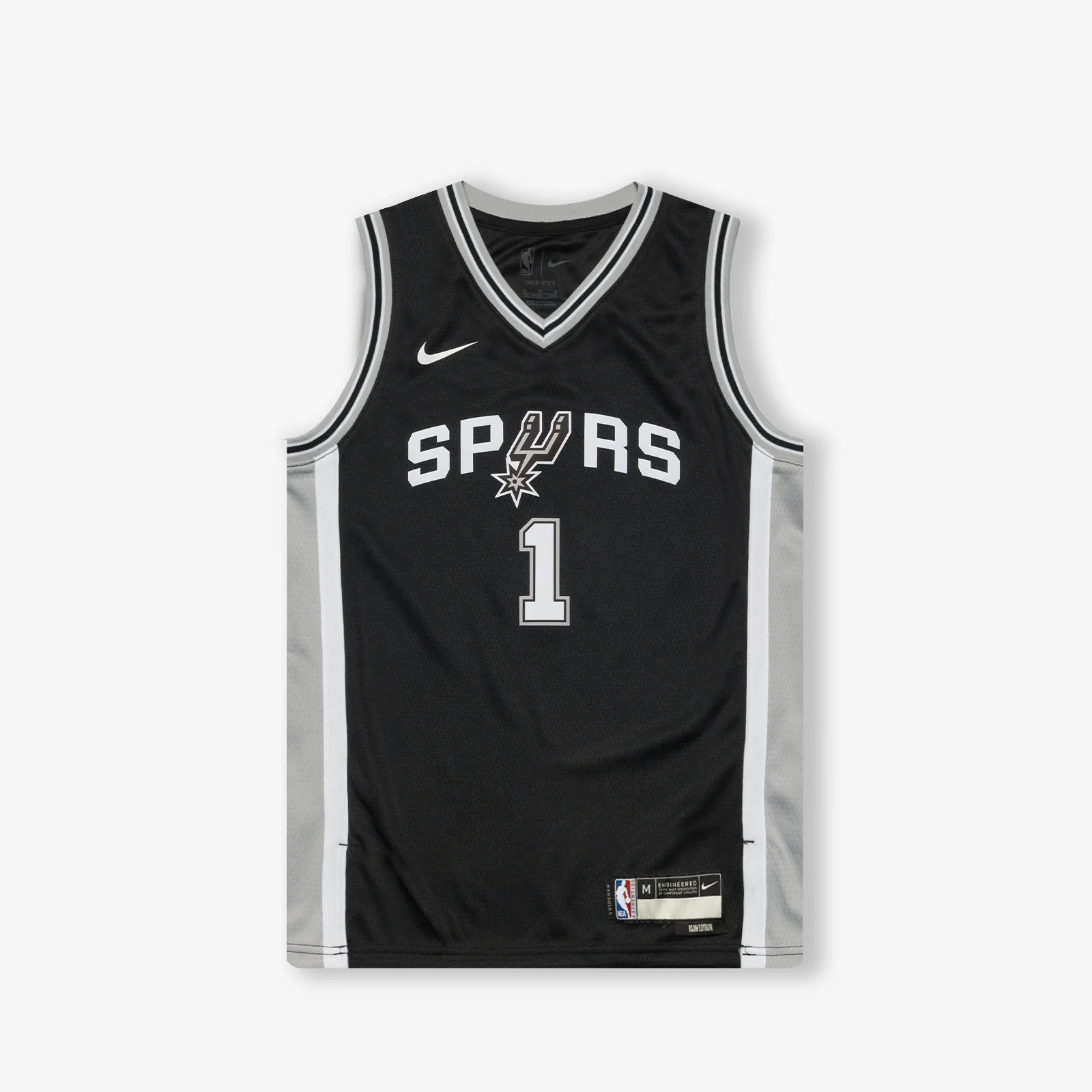 Victor Wembanyama San Antonio Spurs Icon Edition Youth Swingman Jersey - Black