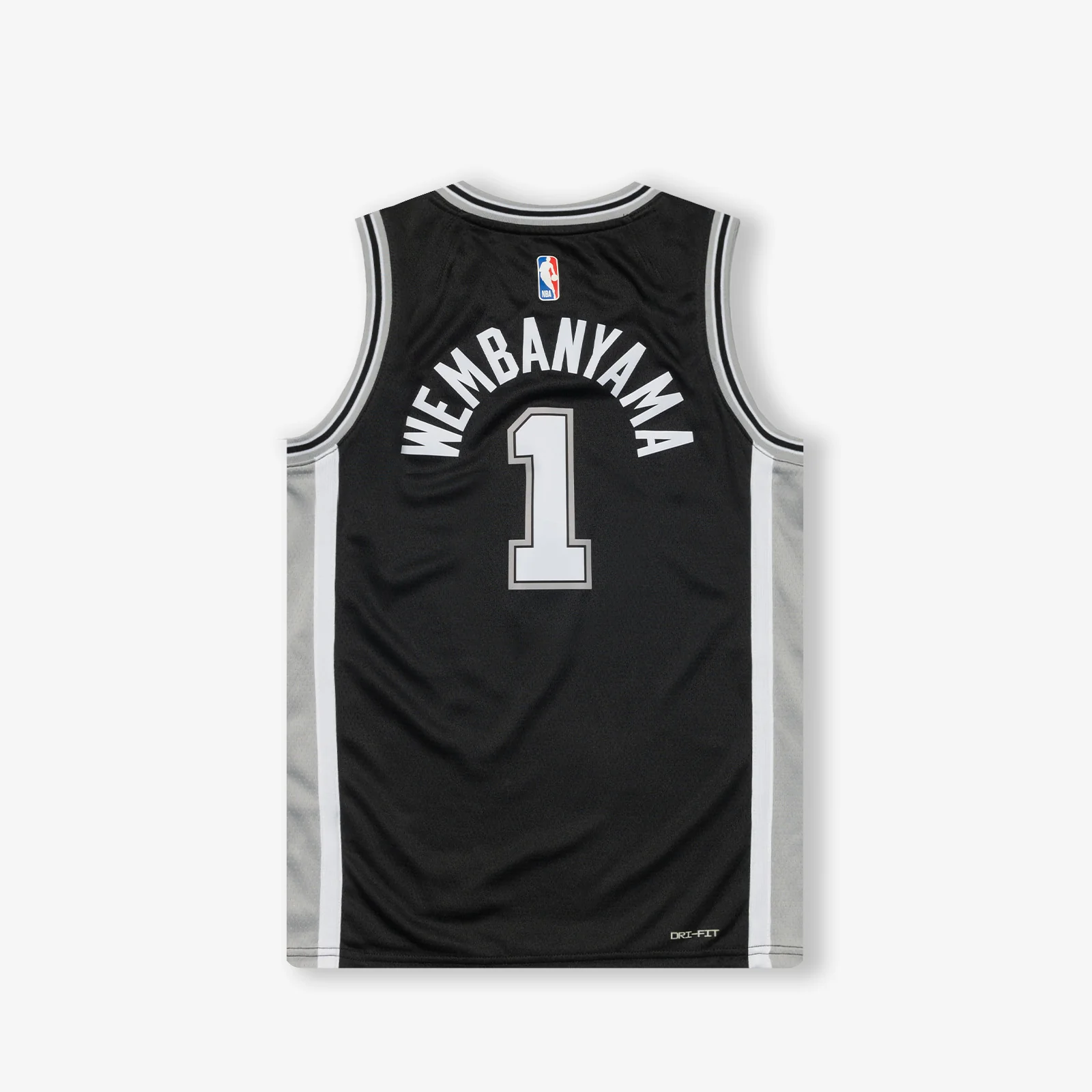 Victor Wembanyama San Antonio Spurs Icon Edition Youth Swingman Jersey - Black - Image 2