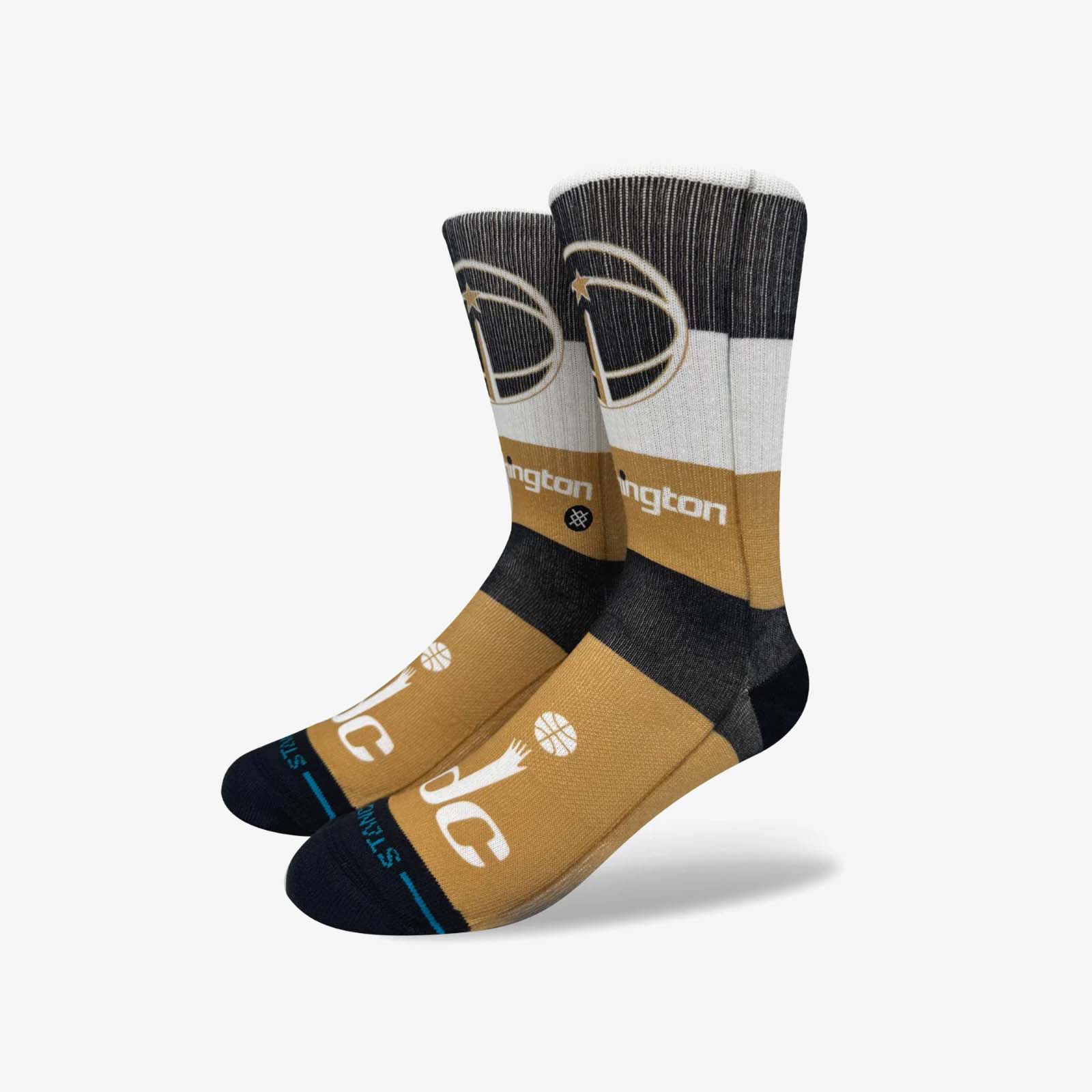 Washington Wizards City Edition NBA Crew Socks - Gold