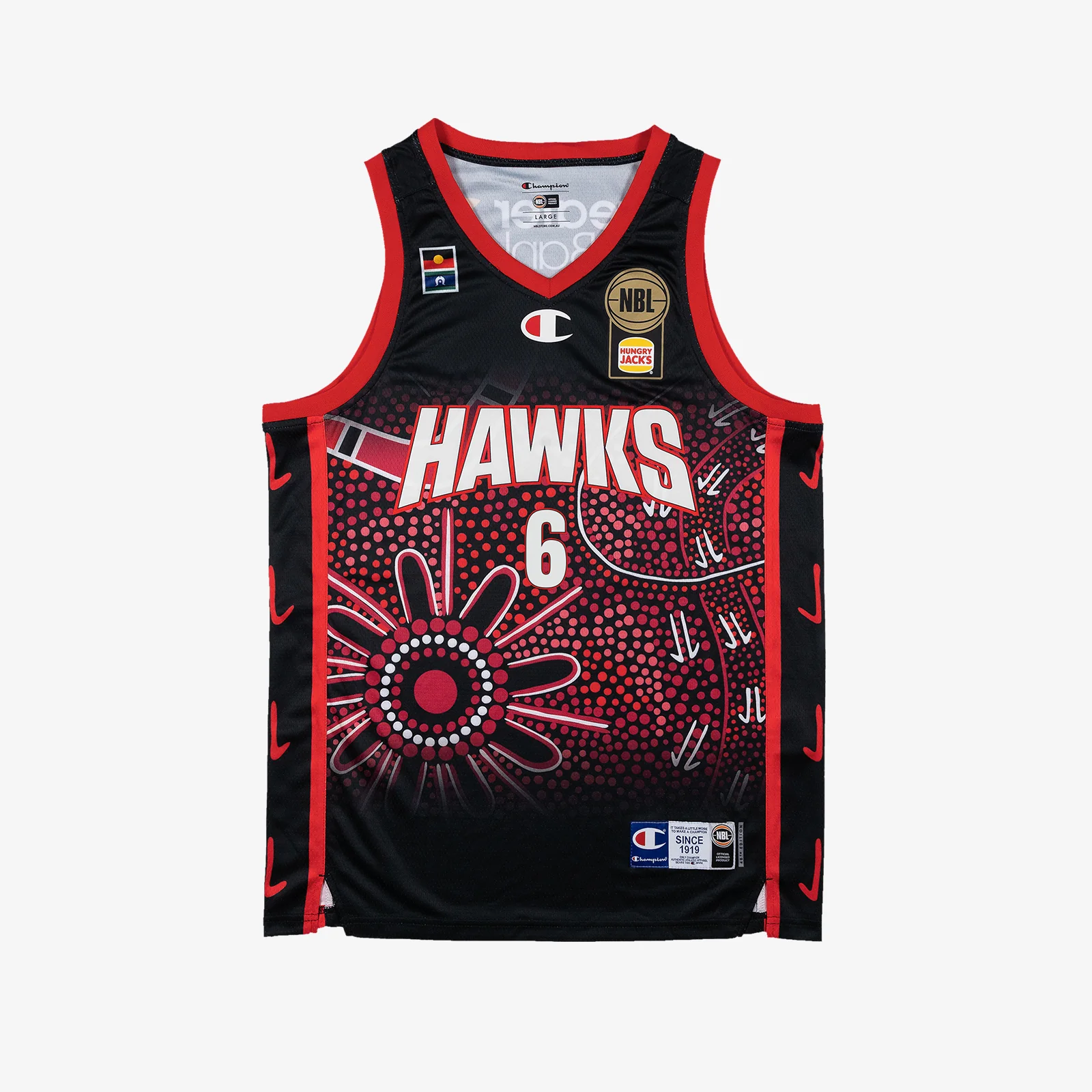 Will Hickey Illawarra Hawks 2025 NBL Indigenous Jersey - Black