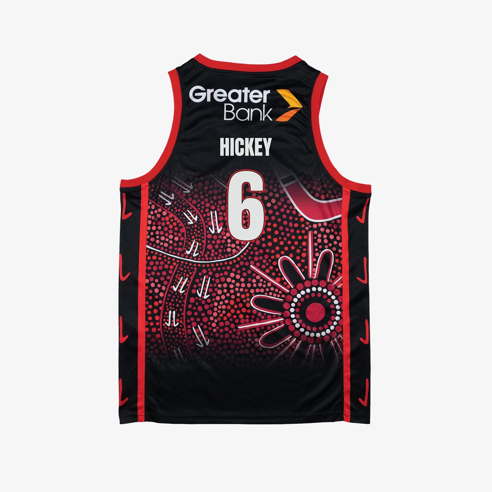 Will Hickey Illawarra Hawks 2025 NBL Indigenous Jersey - Black - Image 2
