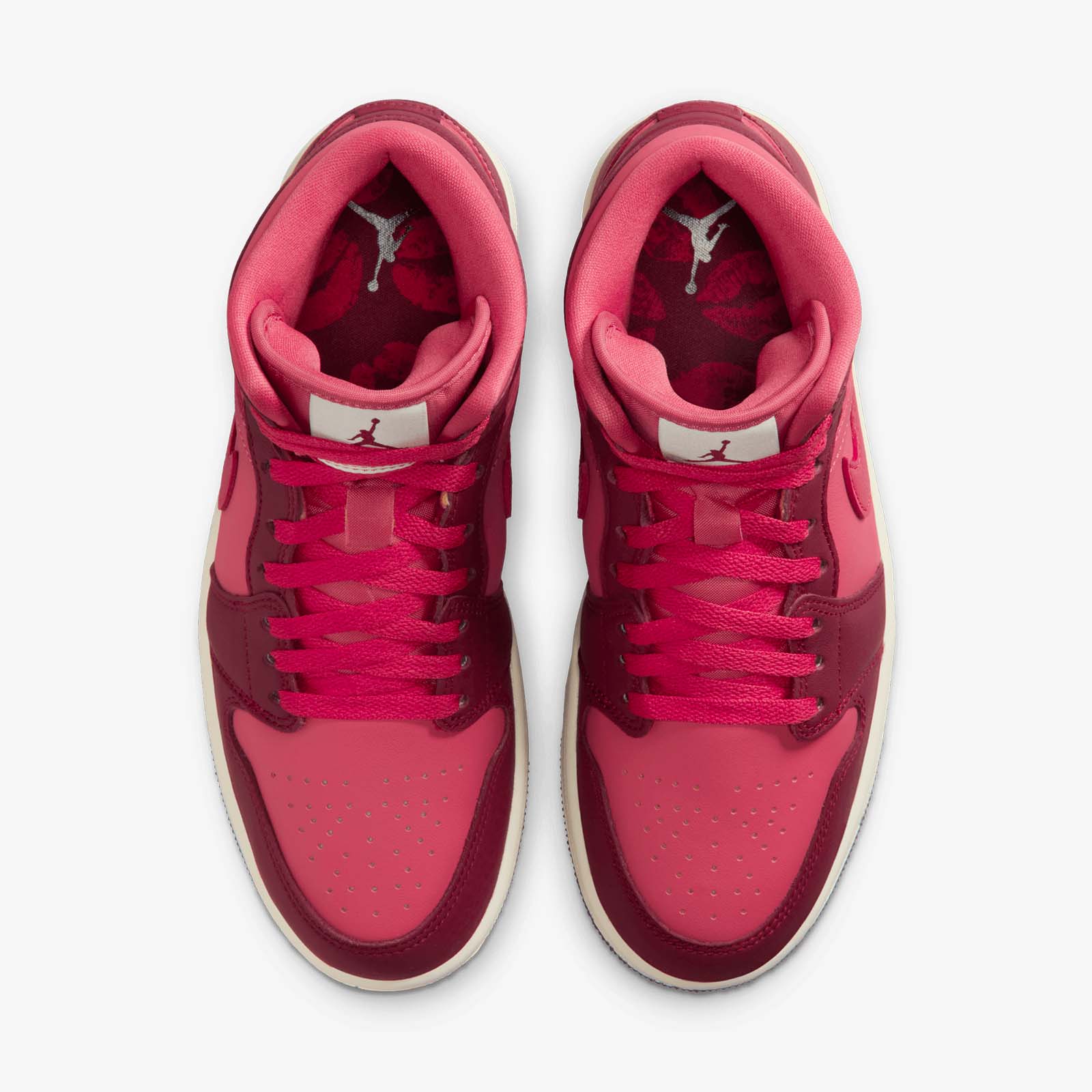Women's Air Jordan 1 Mid SE - Team Red/Pueblo Red - Image 5