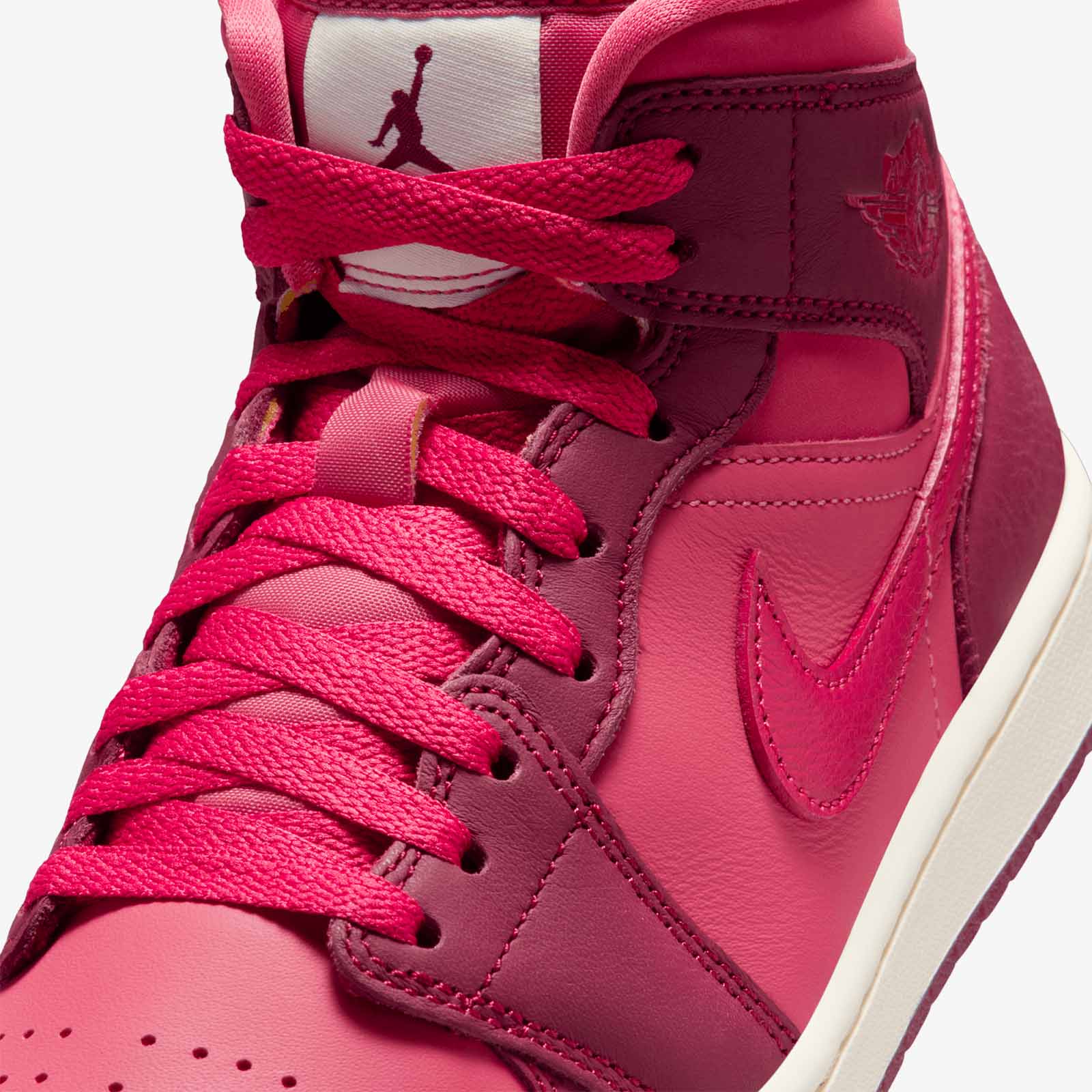 Women's Air Jordan 1 Mid SE - Team Red/Pueblo Red - Image 6