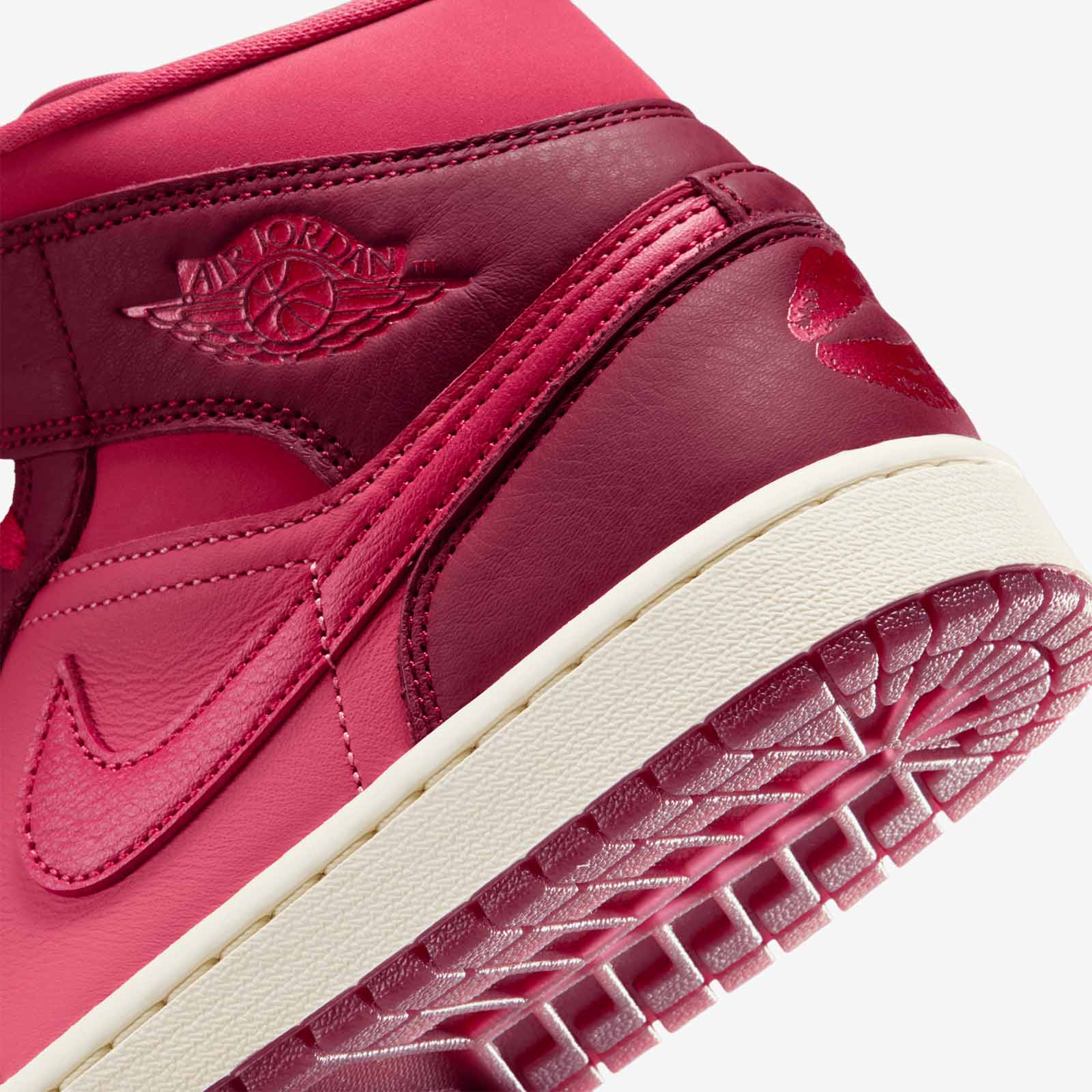 Women's Air Jordan 1 Mid SE - Team Red/Pueblo Red - Image 7