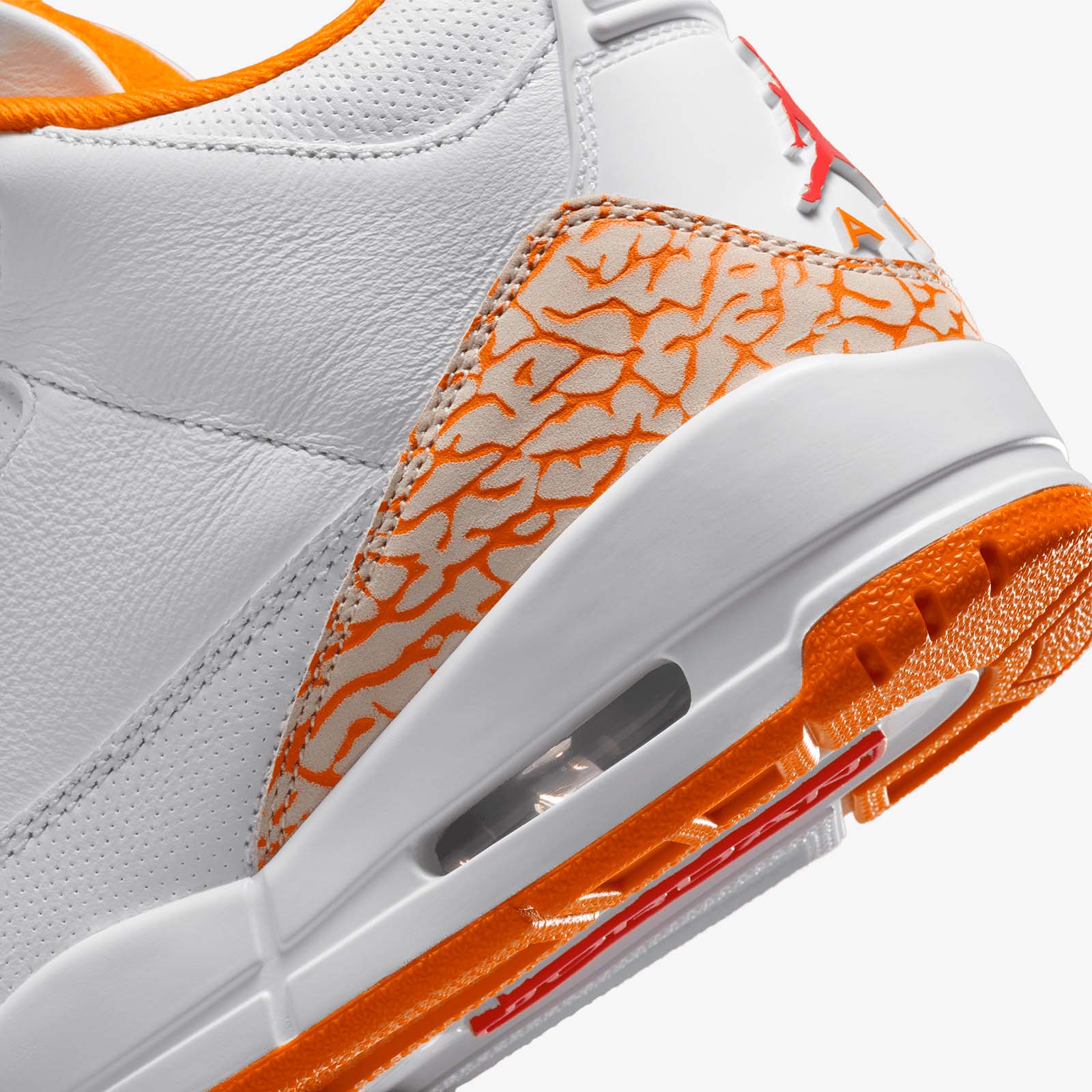 Womens Air Jordan 3 Retro - 'Orange Citrus' - Image 7