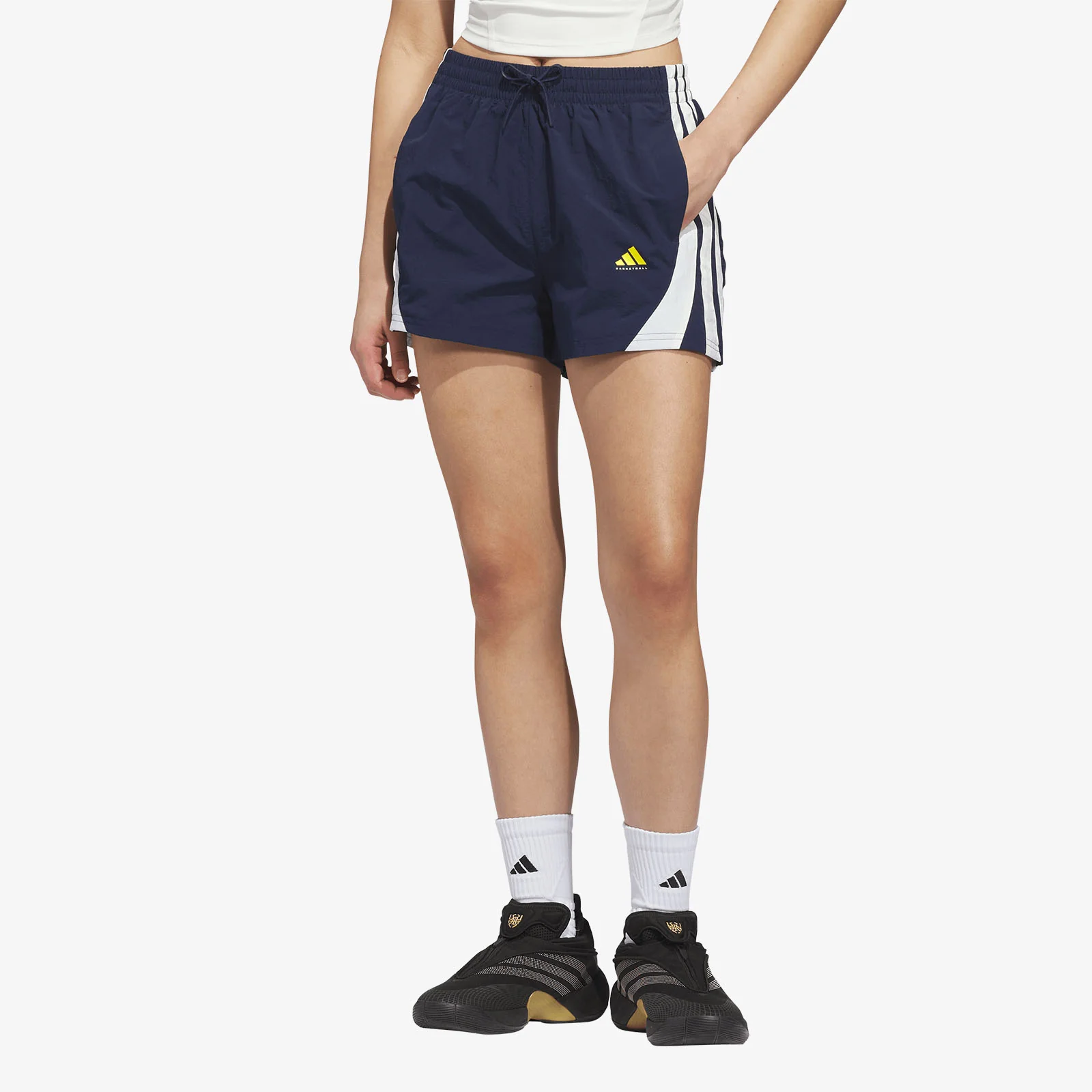 Women's Basketball Woven Shorts - Navy - Image 2