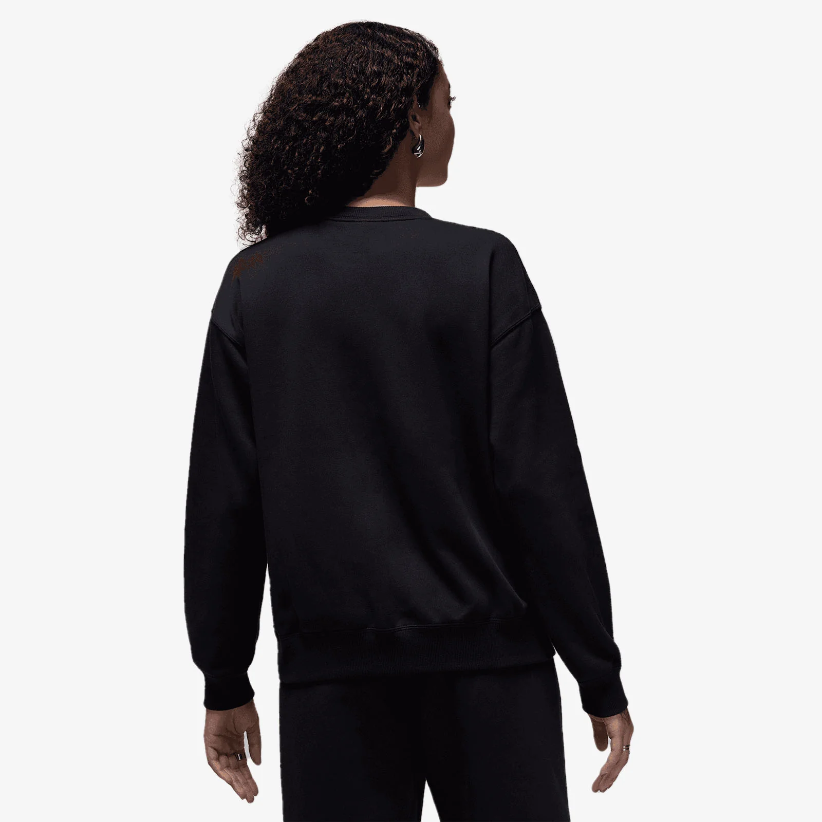 Women's Brooklyn French Terry Pullover Crewneck - Black - Image 2