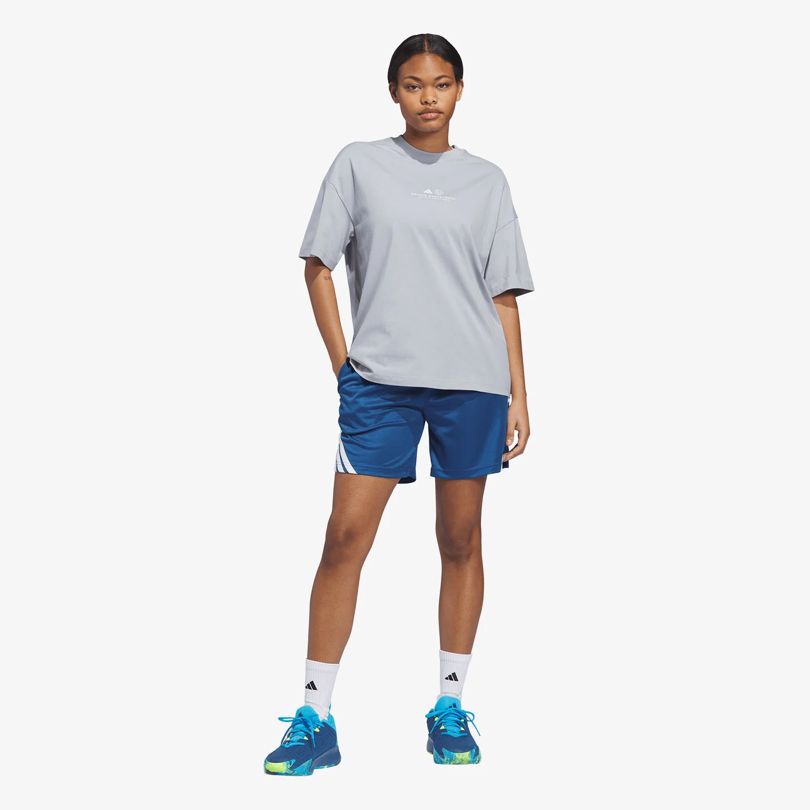 World Wide Hoops Graphic Tee - Grey - Image 3